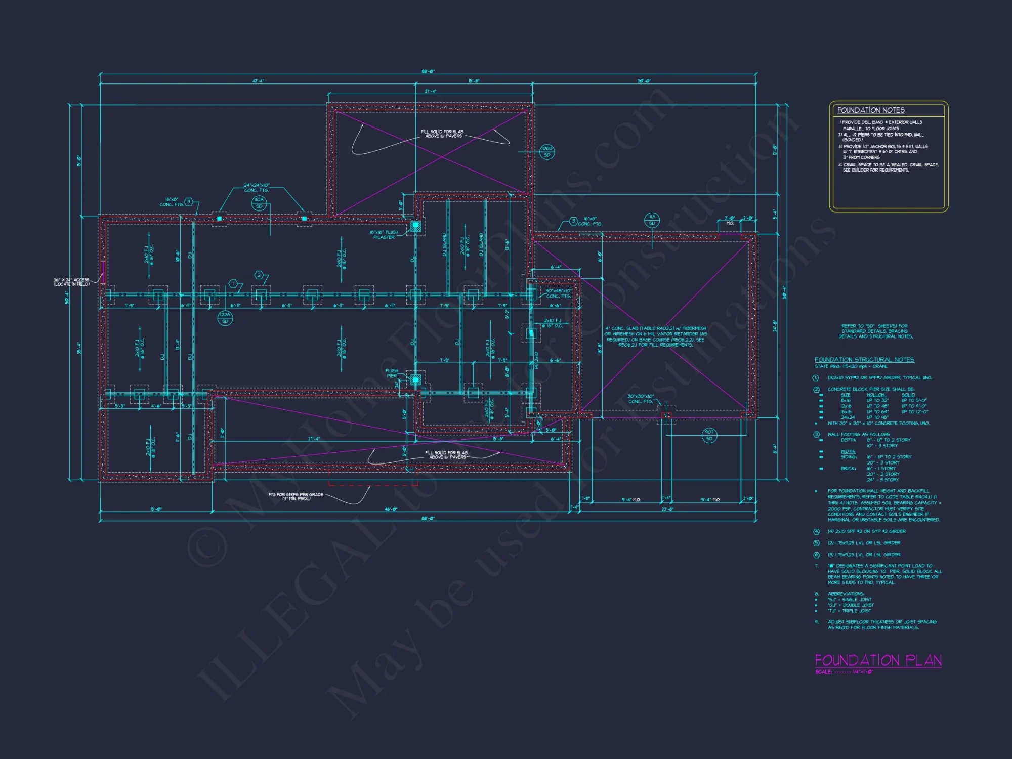 Colonial Farmhouse house Plan with CAD Designs and Floor Blueprint