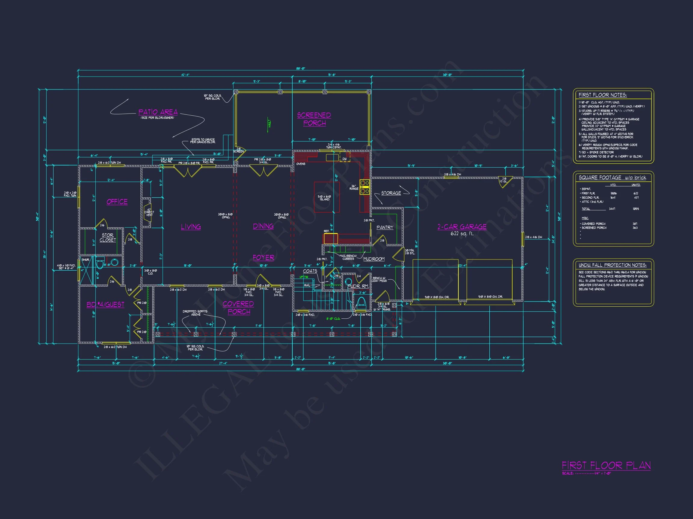 20-2183 HOUSE PLAN - Colonial Farmhouse House Plan with CAD Designs and Floor Blueprint 8 Colonial Farmhouse house Plan with CAD Designs and Floor Blueprint