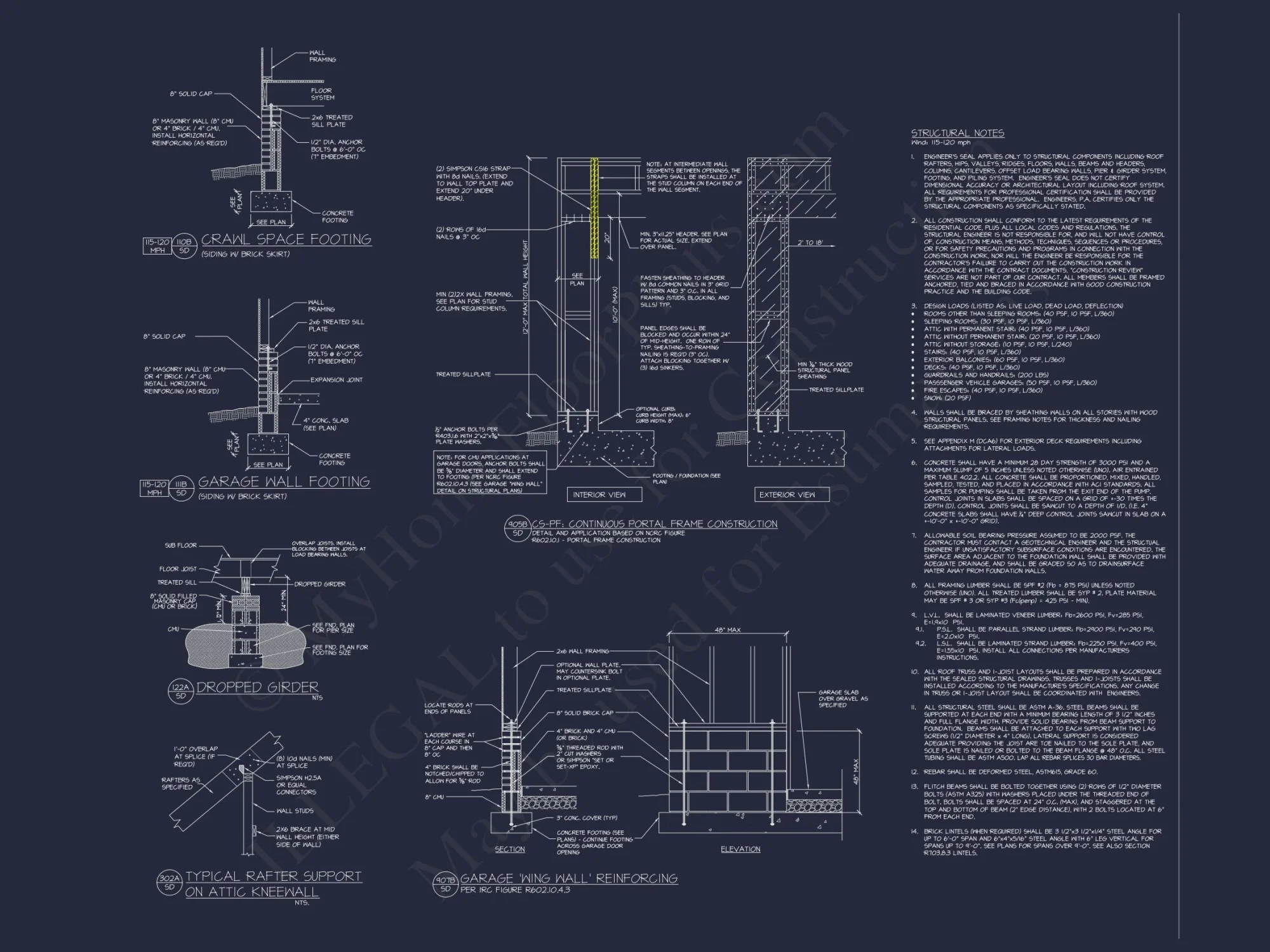 Colonial Revival house Plan with CAD Floor Plans and Designs