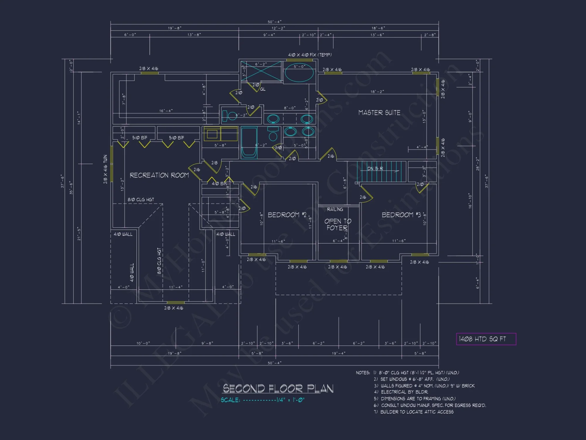 Colonial Revival house Plan with CAD Floor Plans and Designs