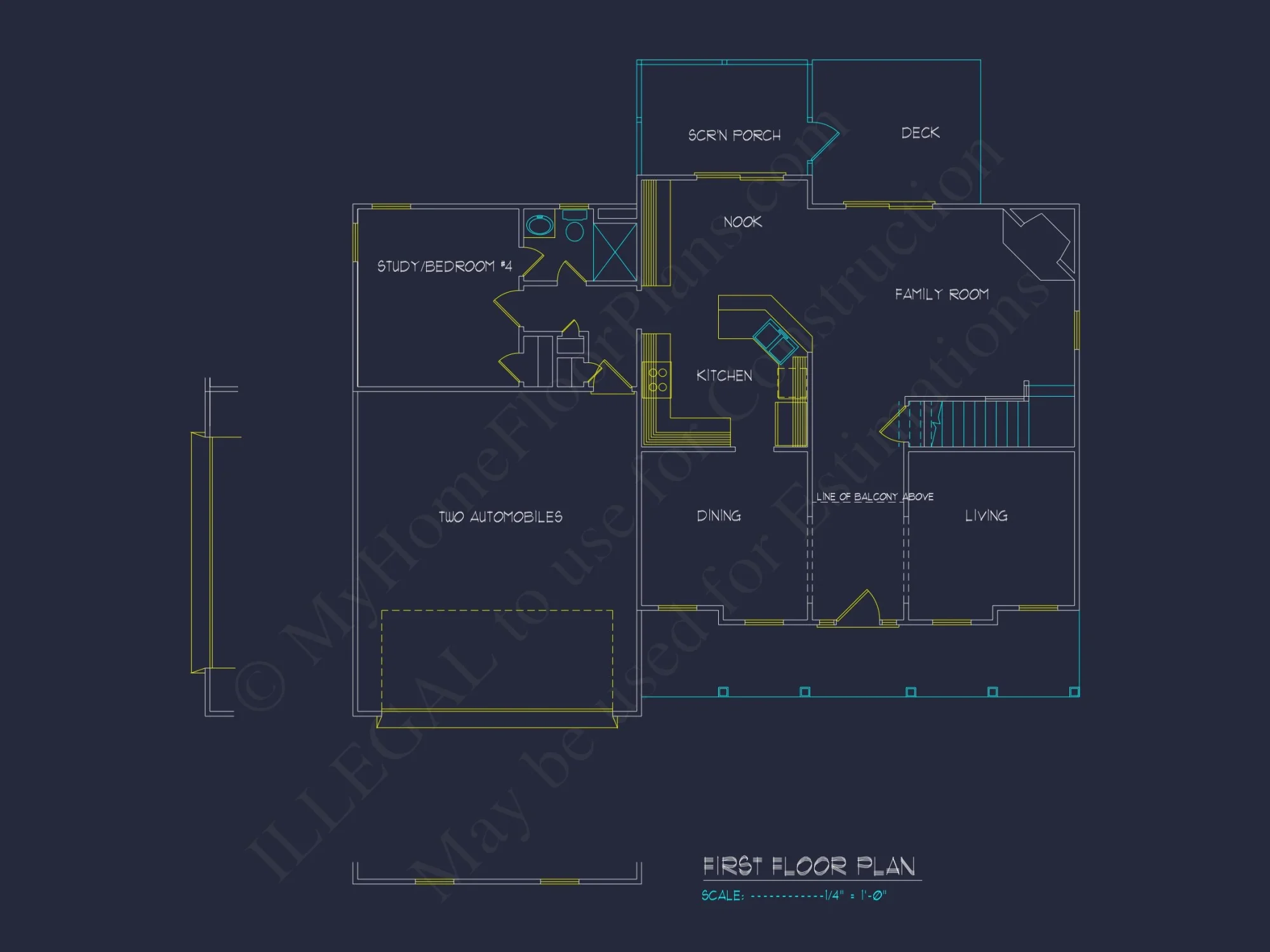 Colonial Revival house Plan with CAD Floor Plans and Designs