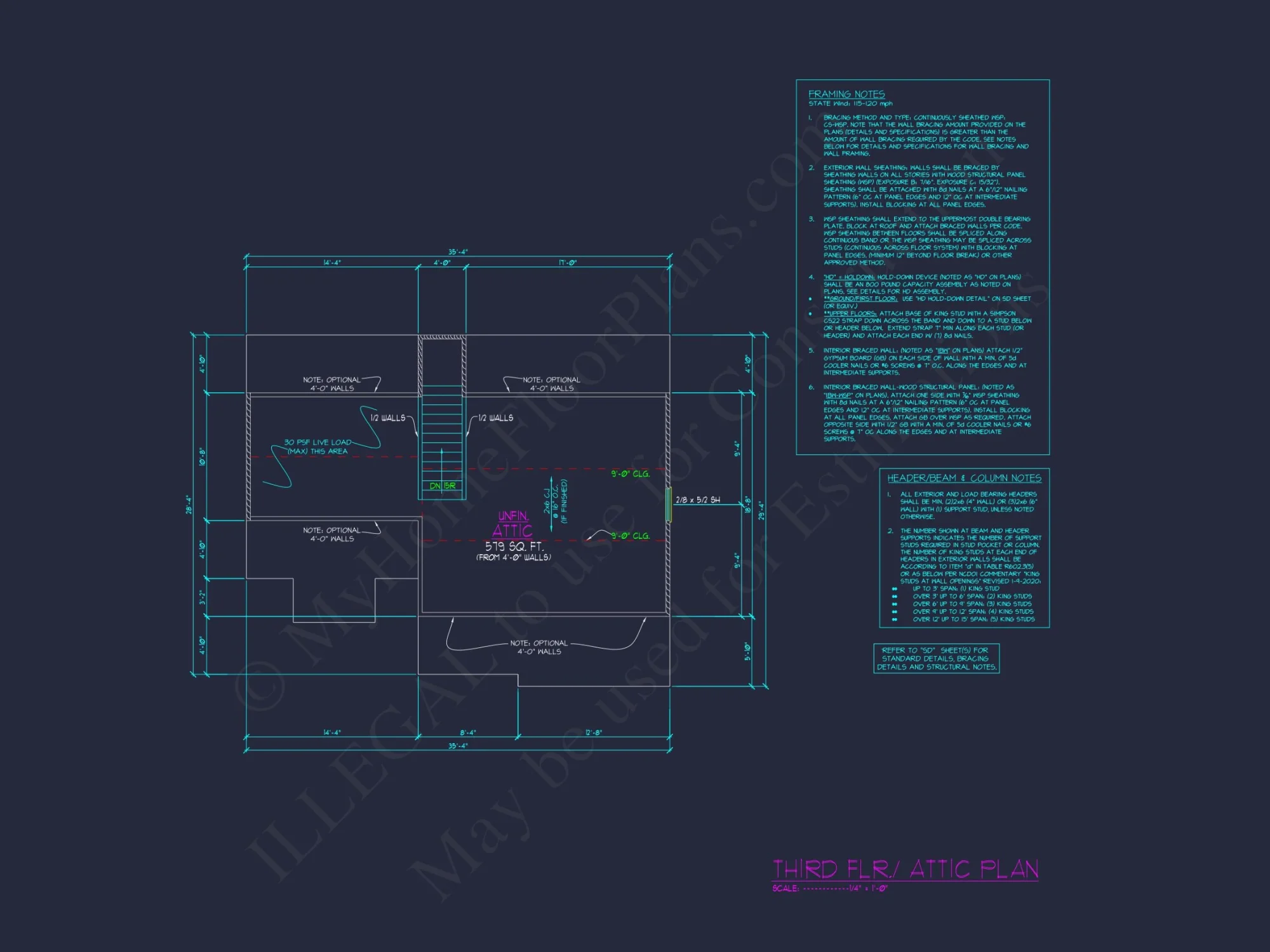Elegant house Plan with Floor Plan, CAD Blueprint & Designs