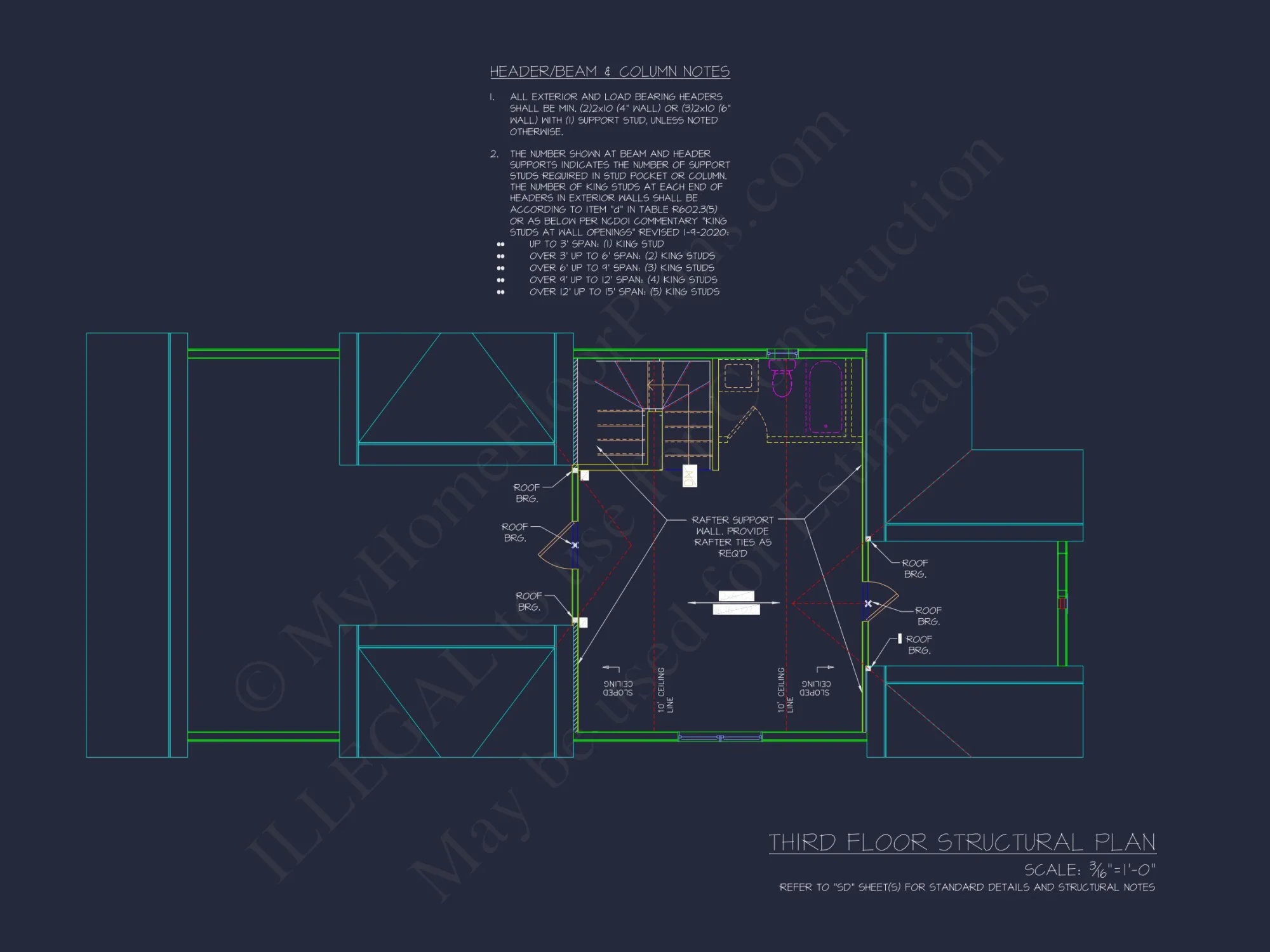 Modern Craftsman house Plan with 3-Story Floor Blueprint Designs