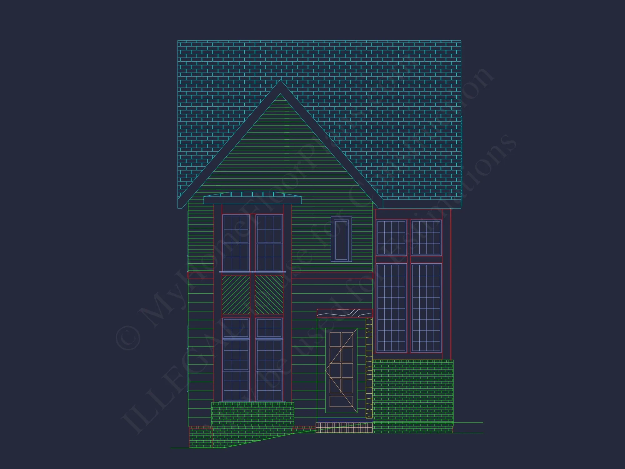 Modern Craftsman house Plan with 3-Story Floor Blueprint Designs