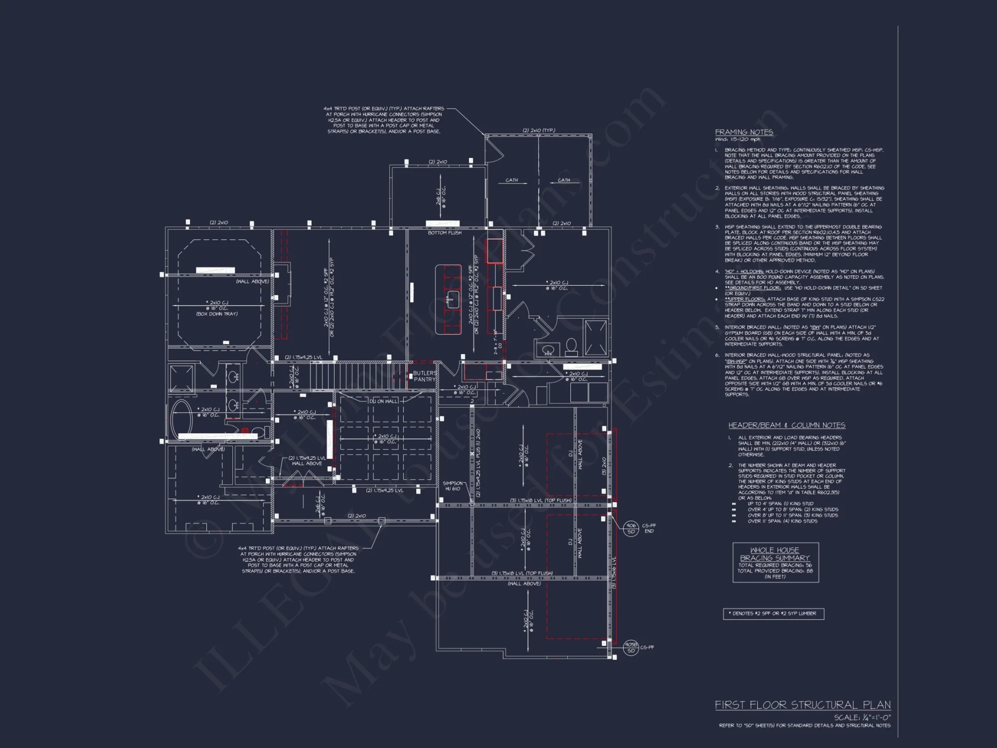 Modern Craftsman house Plan with Spacious Floor Design and CAD Blueprints