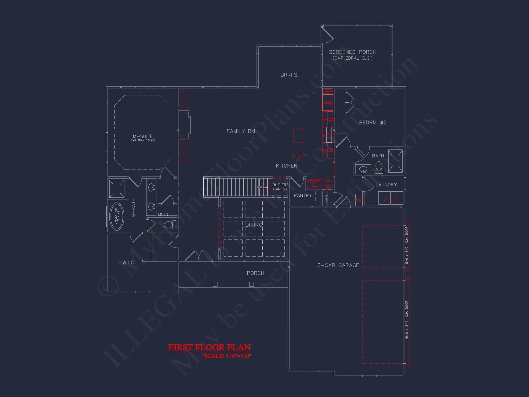 Modern Craftsman house Plan with Spacious Floor Design and CAD Blueprints