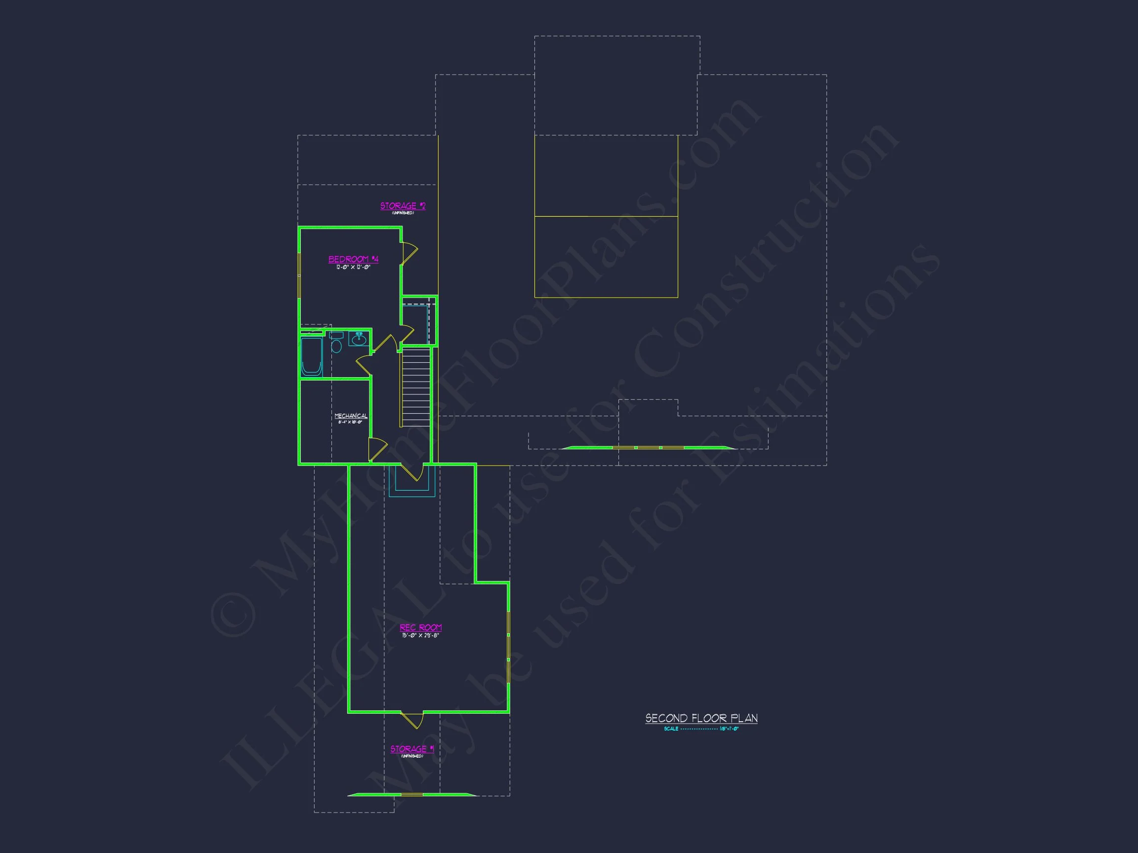 20-2088 HOUSE PLAN - Modern Craftsman House Plan with 1.5 Floors and Spacious Garage 5 Modern Craftsman house Plan with 1.5 Floors and Spacious Garage