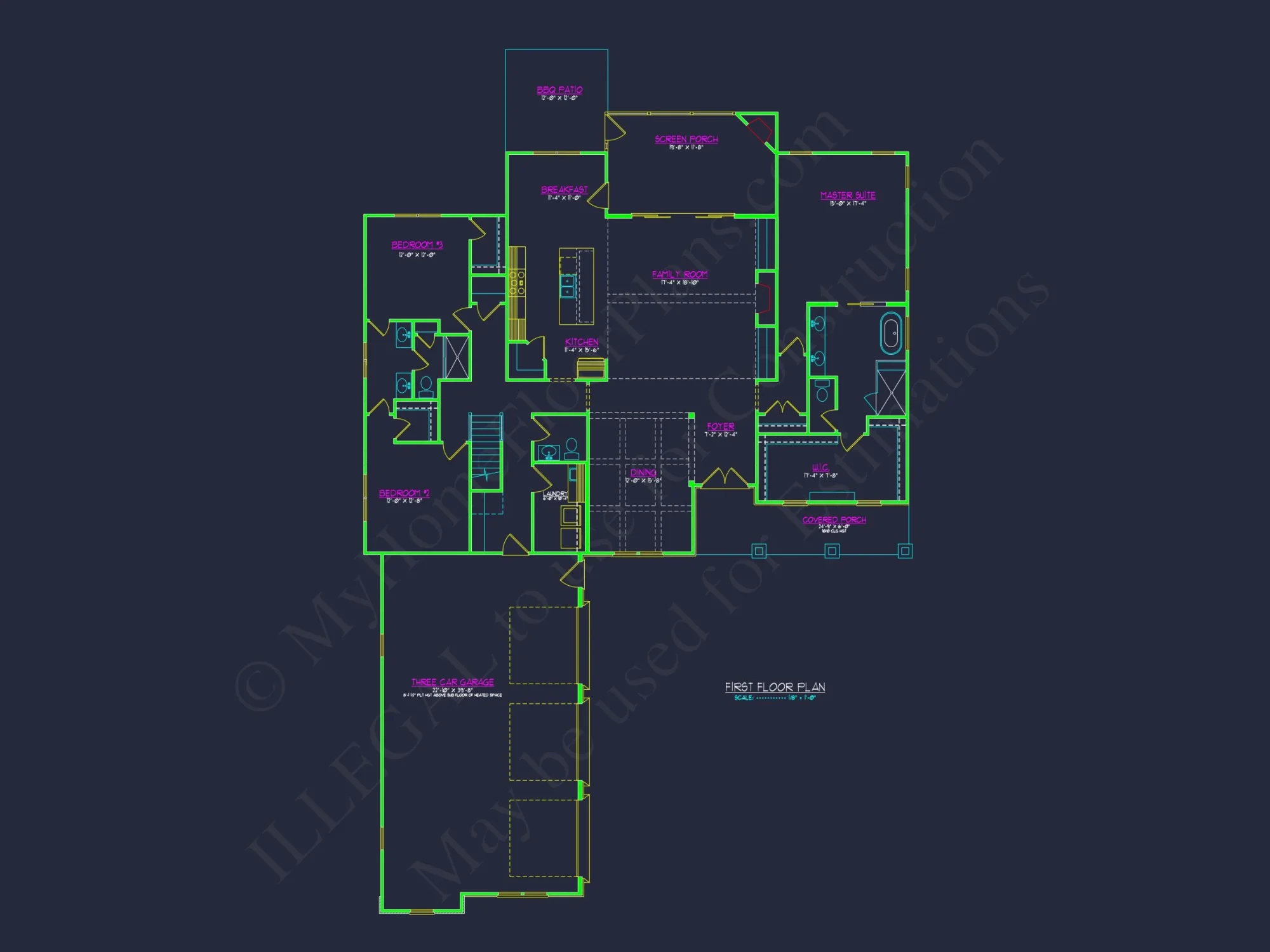 Modern Craftsman house Plan with 1.5 Floors and Spacious Garage