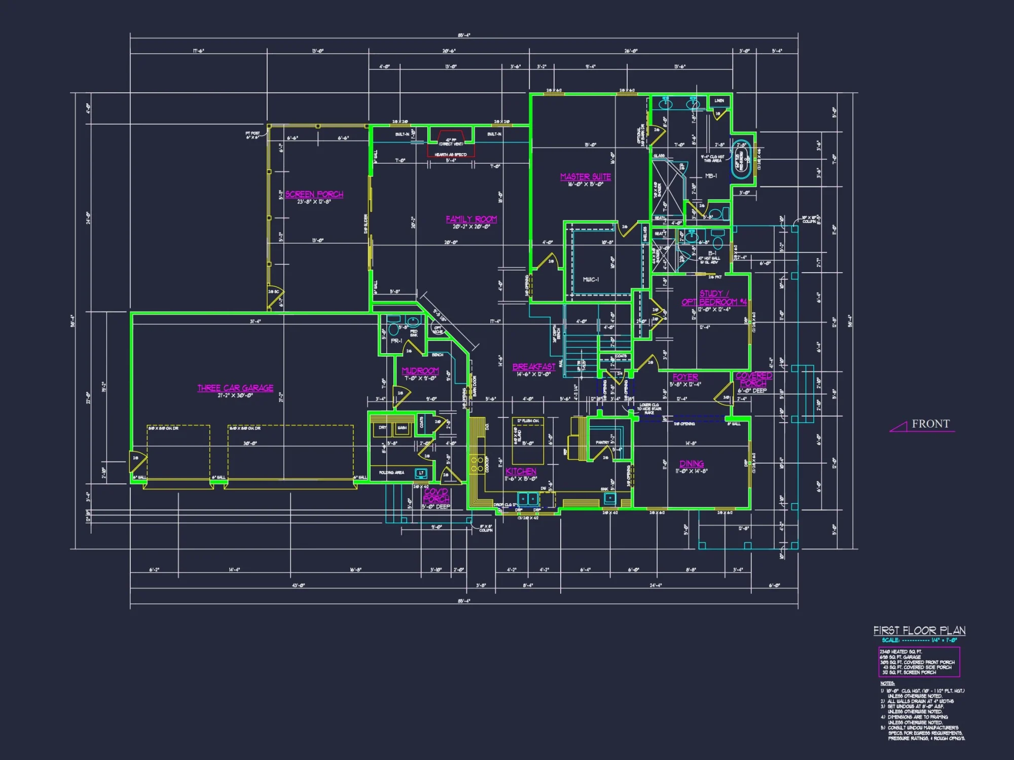 2-Story CAD Design Blueprint