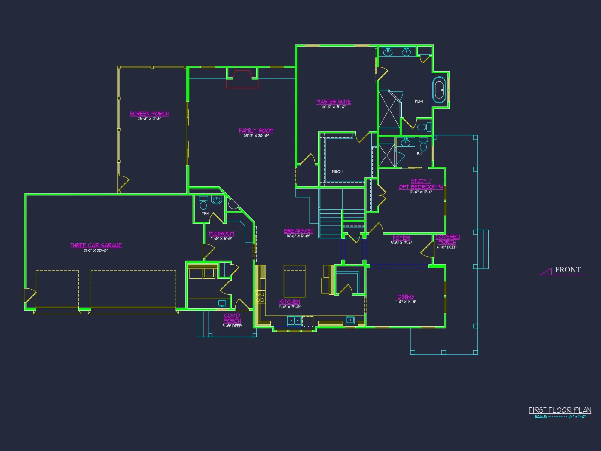 2-Story CAD Design Blueprint