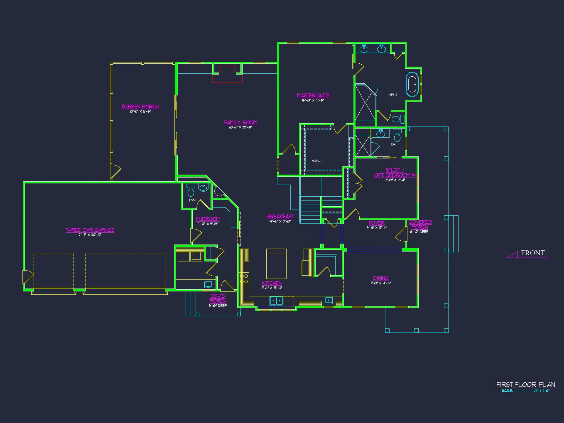 2-Story CAD Design Blueprint
