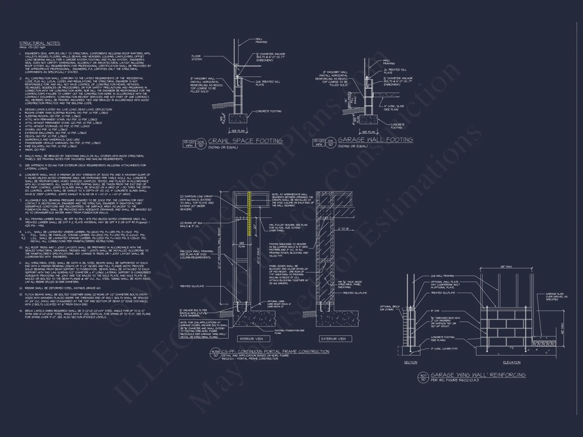 Elegant house Plan with 4 Bedrooms, CAD Designs & Blueprint Layout
