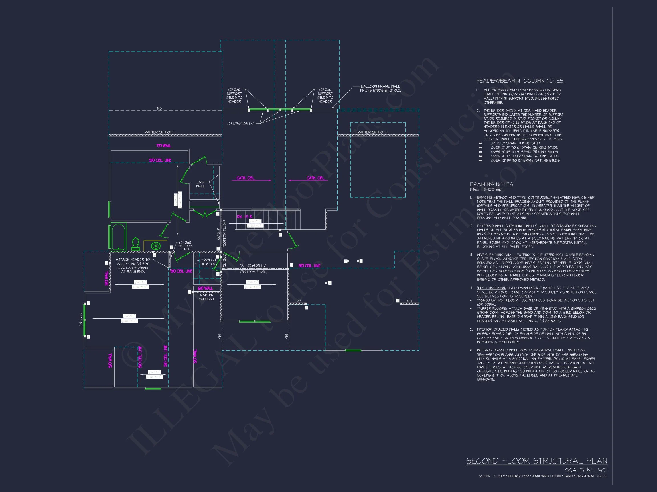 20-2038 HOUSE PLAN - Elegant House Plan with 4 Bedrooms, CAD Designs & Blueprint Layout 12 Elegant house Plan with 4 Bedrooms, CAD Designs & Blueprint Layout