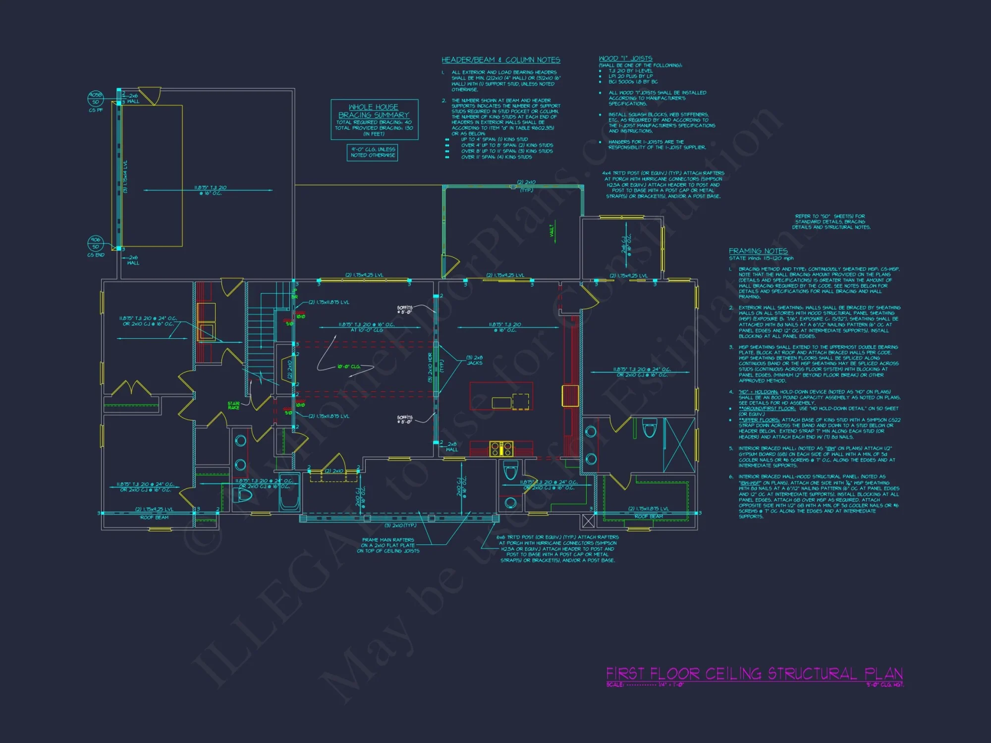 Stylish Modern Craftsman Floor Plan with Open Design