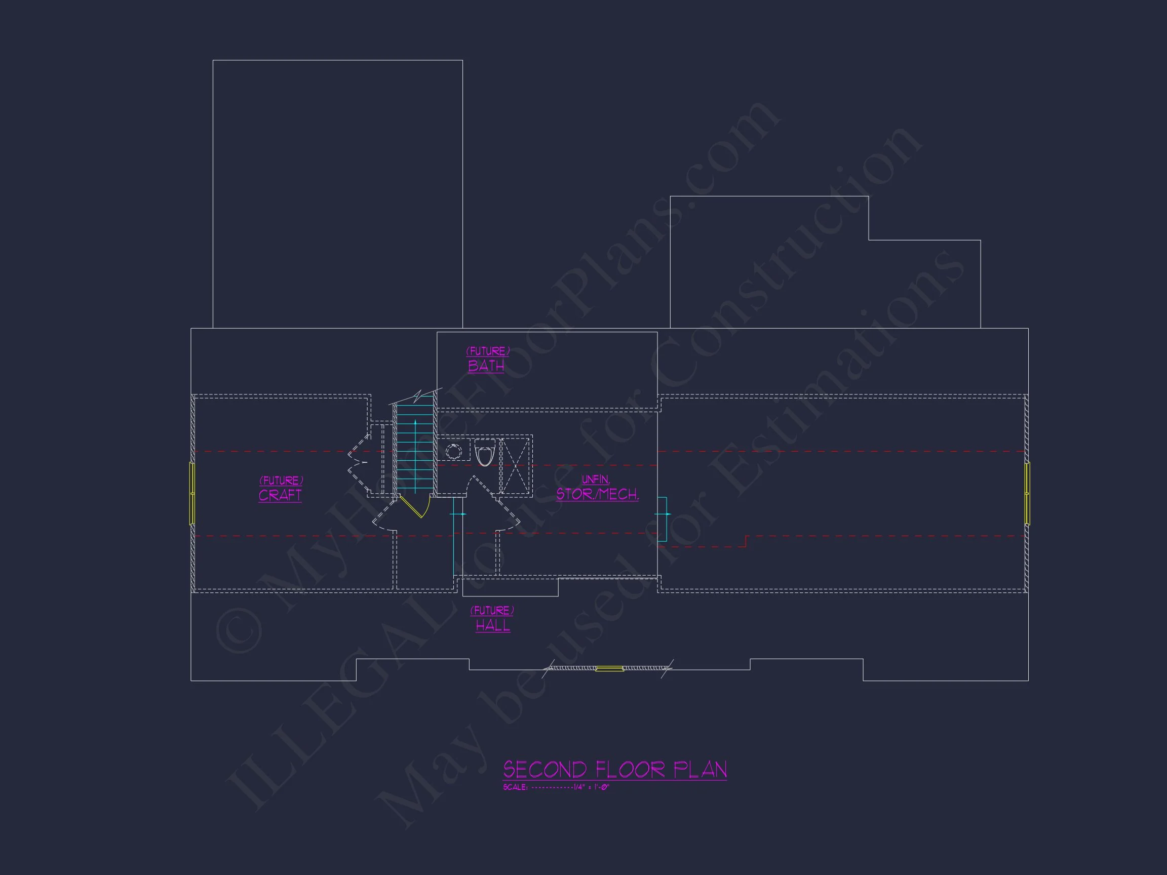 Stylish Modern Craftsman Floor Plan with Open Design