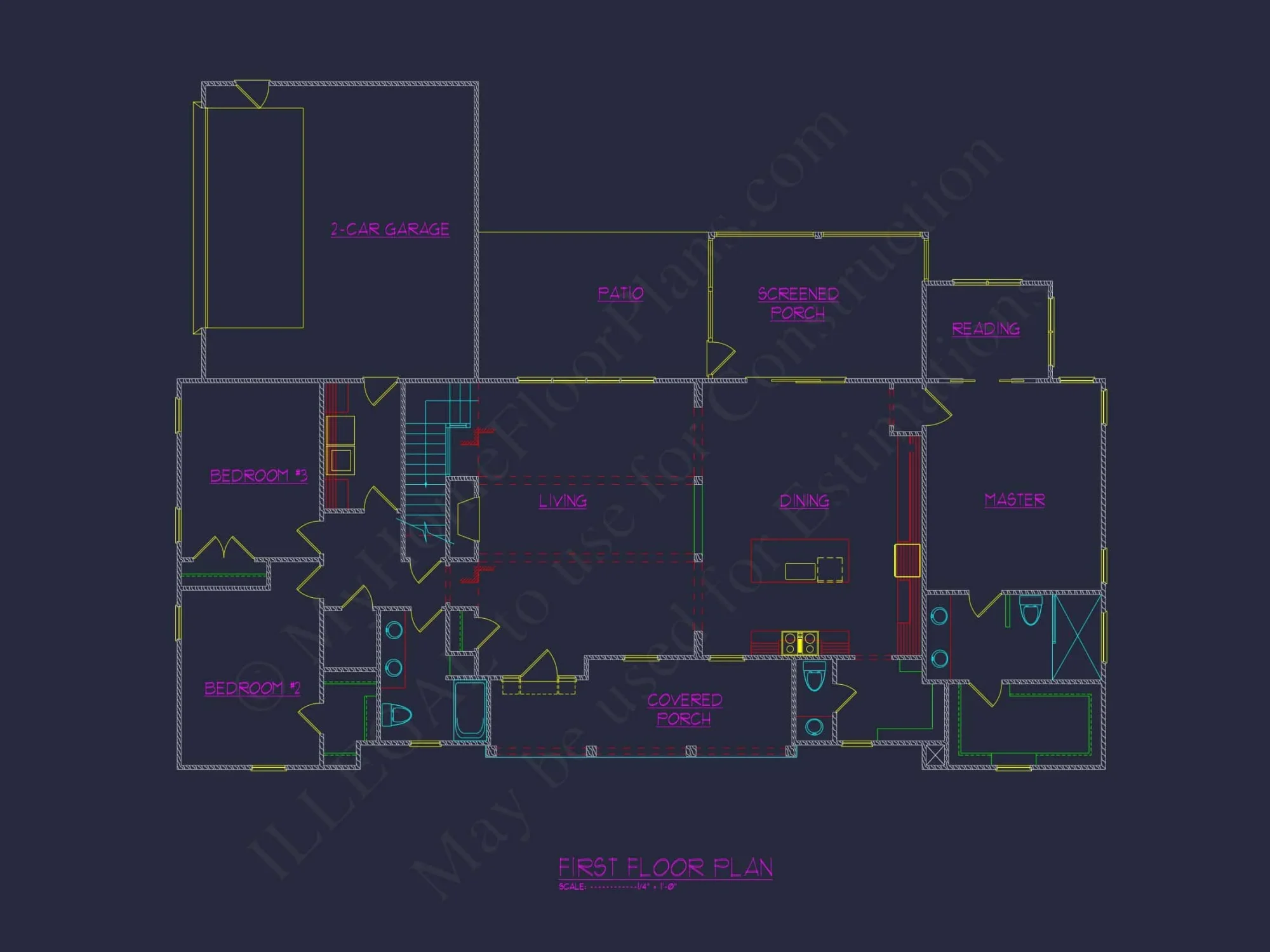 Stylish Modern Craftsman Floor Plan with Open Design