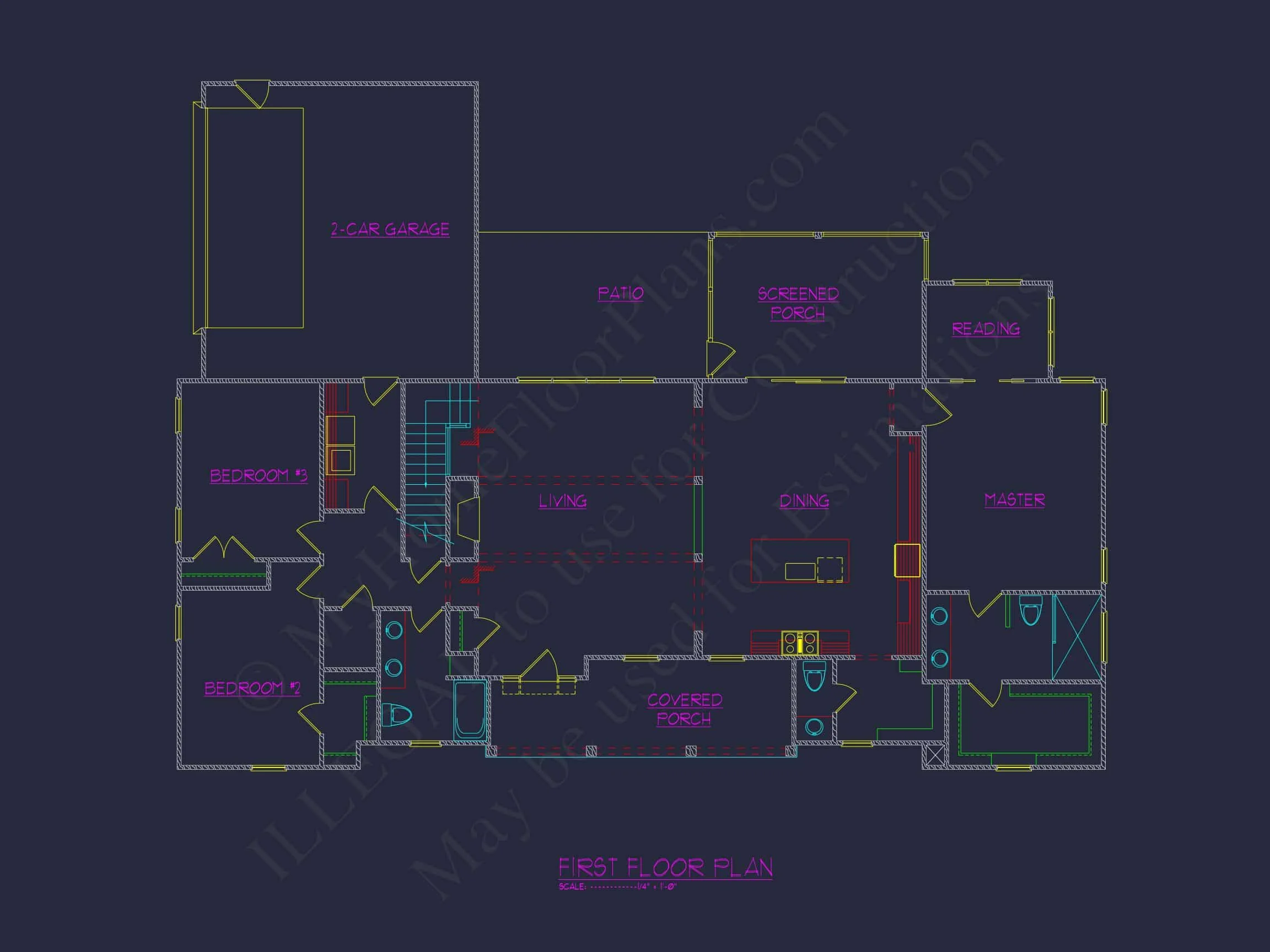 Stylish Modern Craftsman Floor Plan with Open Design