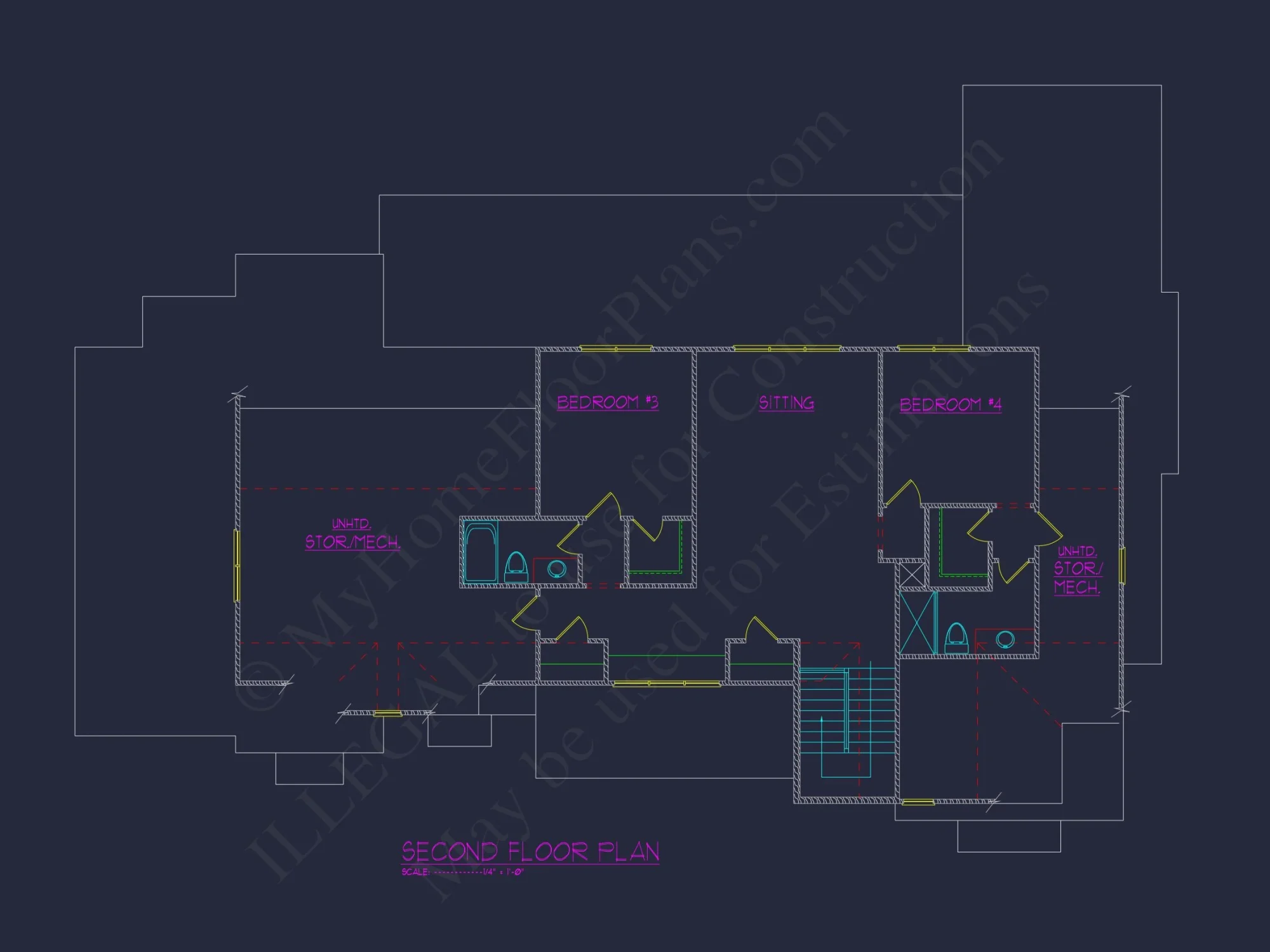Traditional Farmhouse house Design with Detailed Floor Plan and CAD