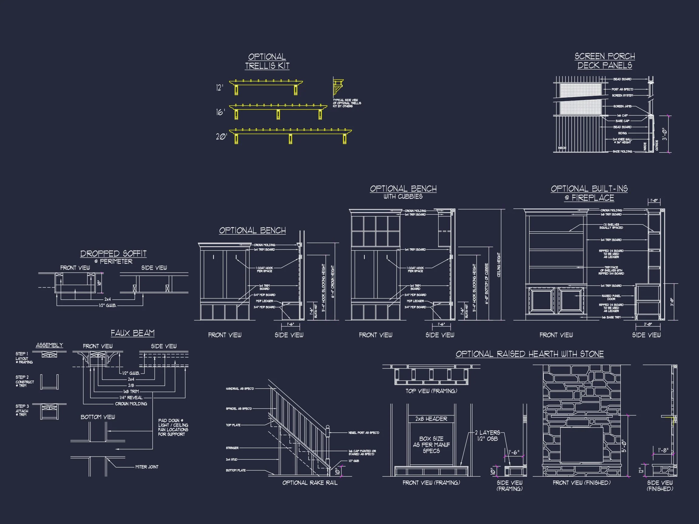 20-1952 HOUSE PLAN - Charming 2-Story House Plan with CAD Designs and Blueprints 20 Charming 2-Story house Plan with CAD Designs and Blueprints