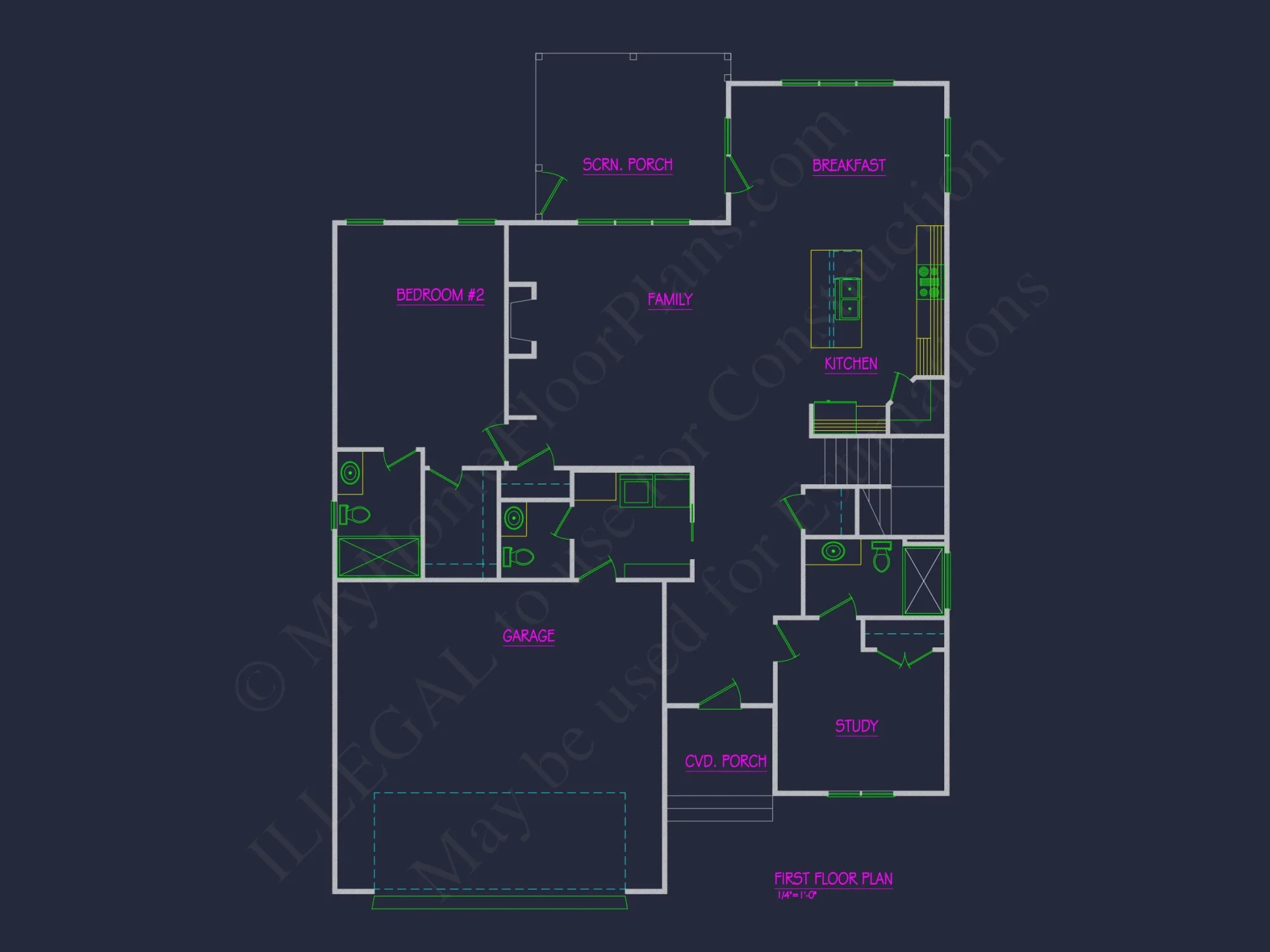 Modern Suburban house Plan with Open Floor Plan Designs