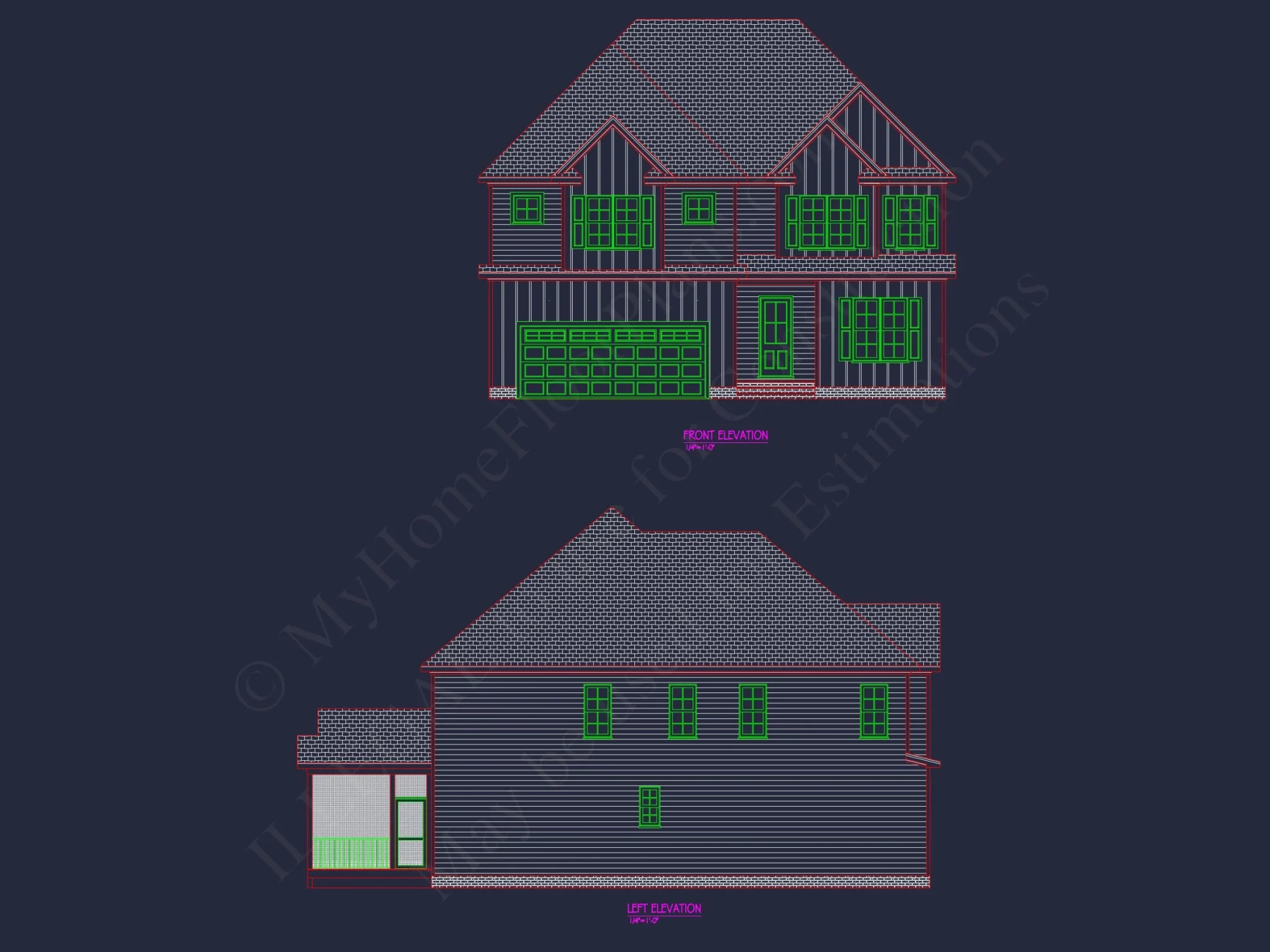 Modern Suburban house Plan with Open Floor Plan Designs