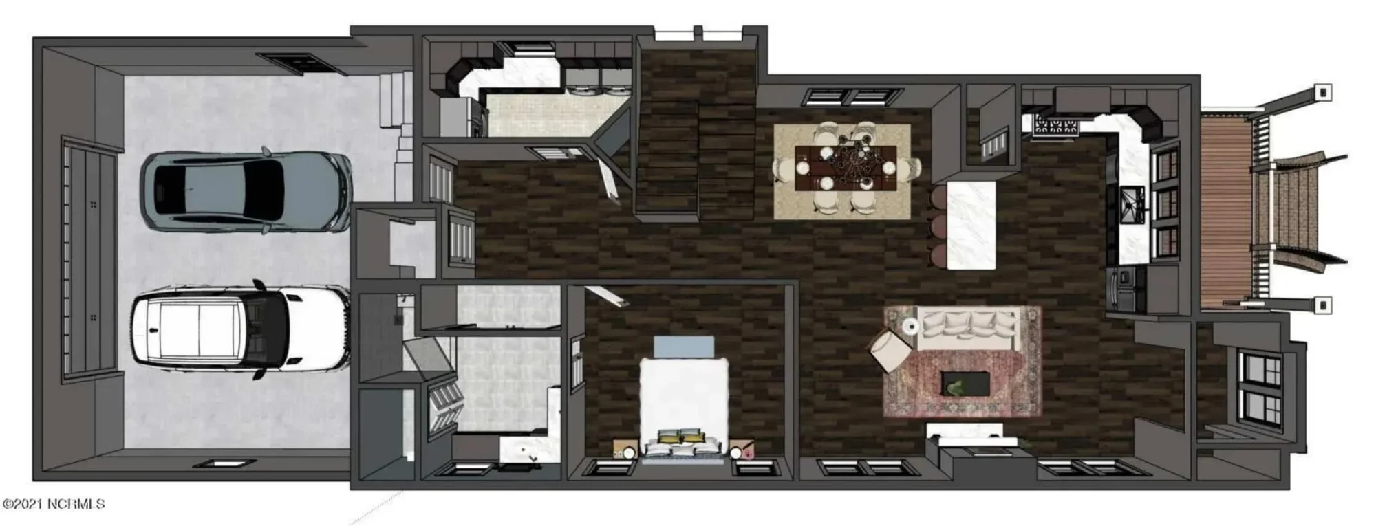 Modern 2-Story house Plan with CAD Blueprint & Designs
