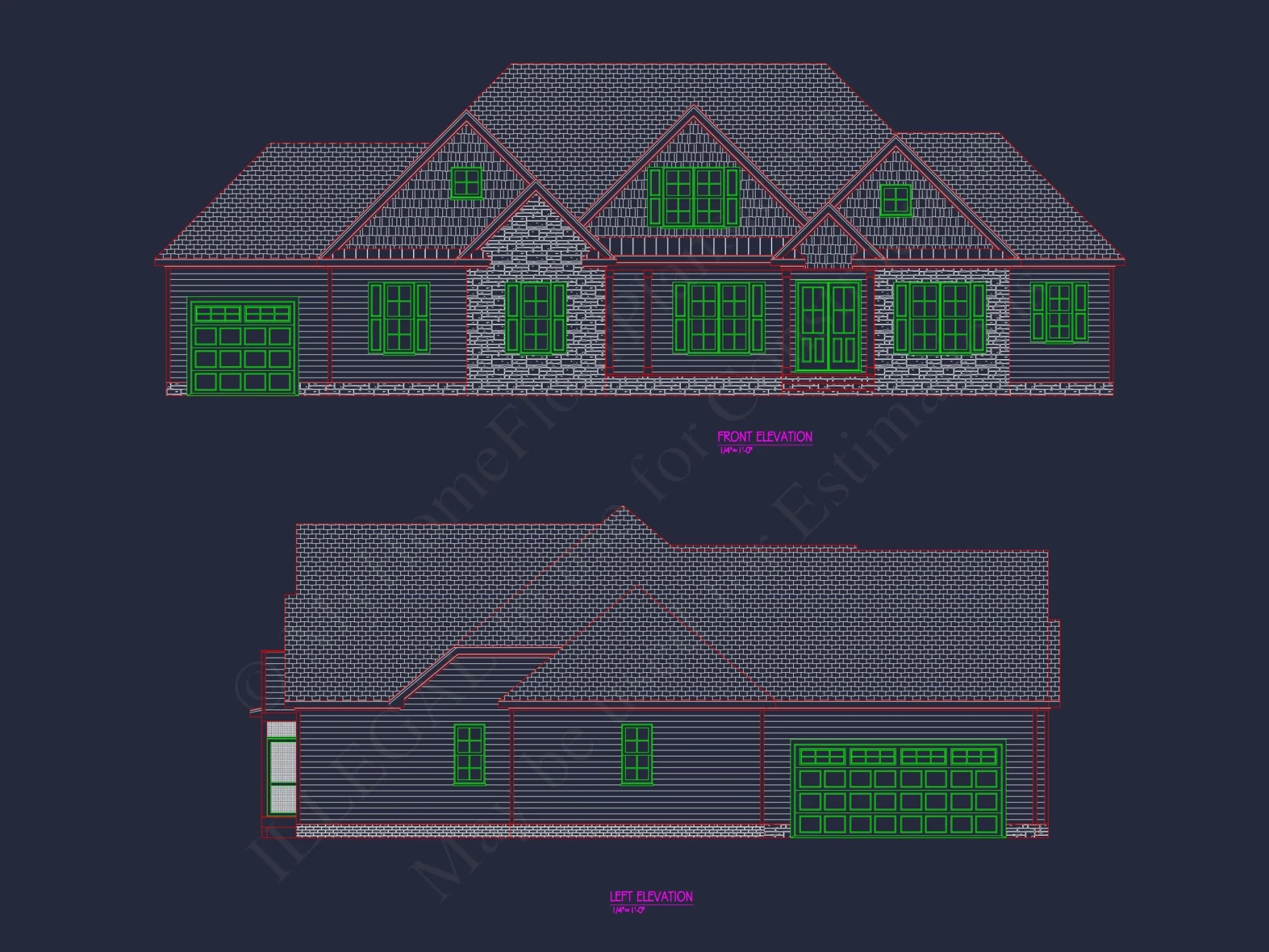 Beautiful house Floor Plan with CAD Architecture and Designs