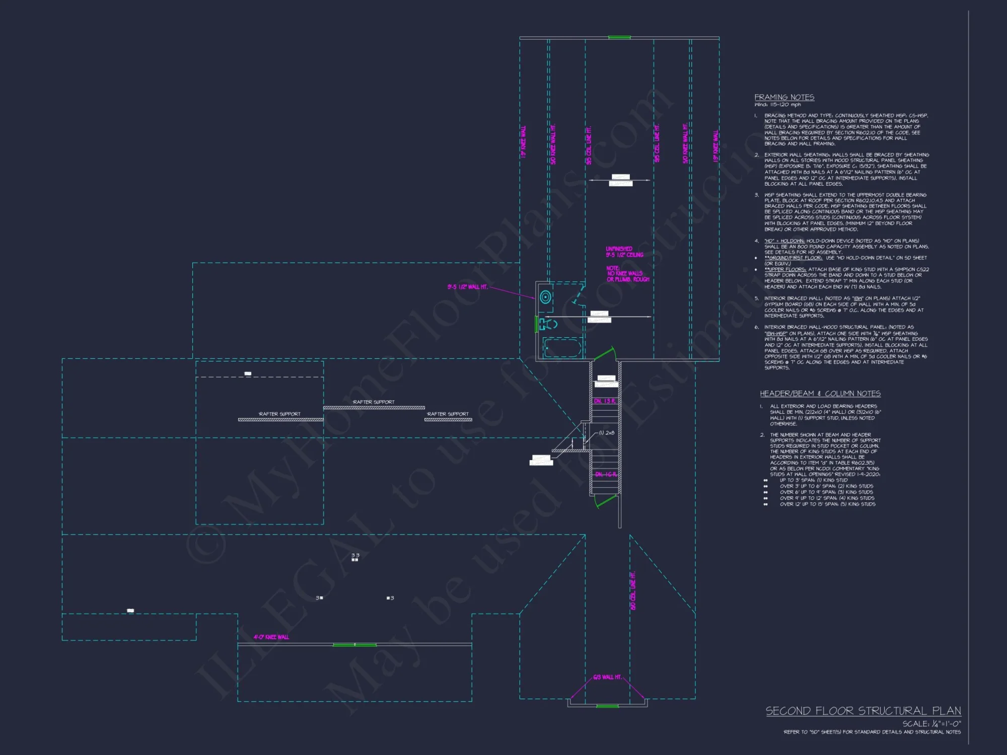 Spacious house Plan with 1.5 Floors, CAD Design & Features