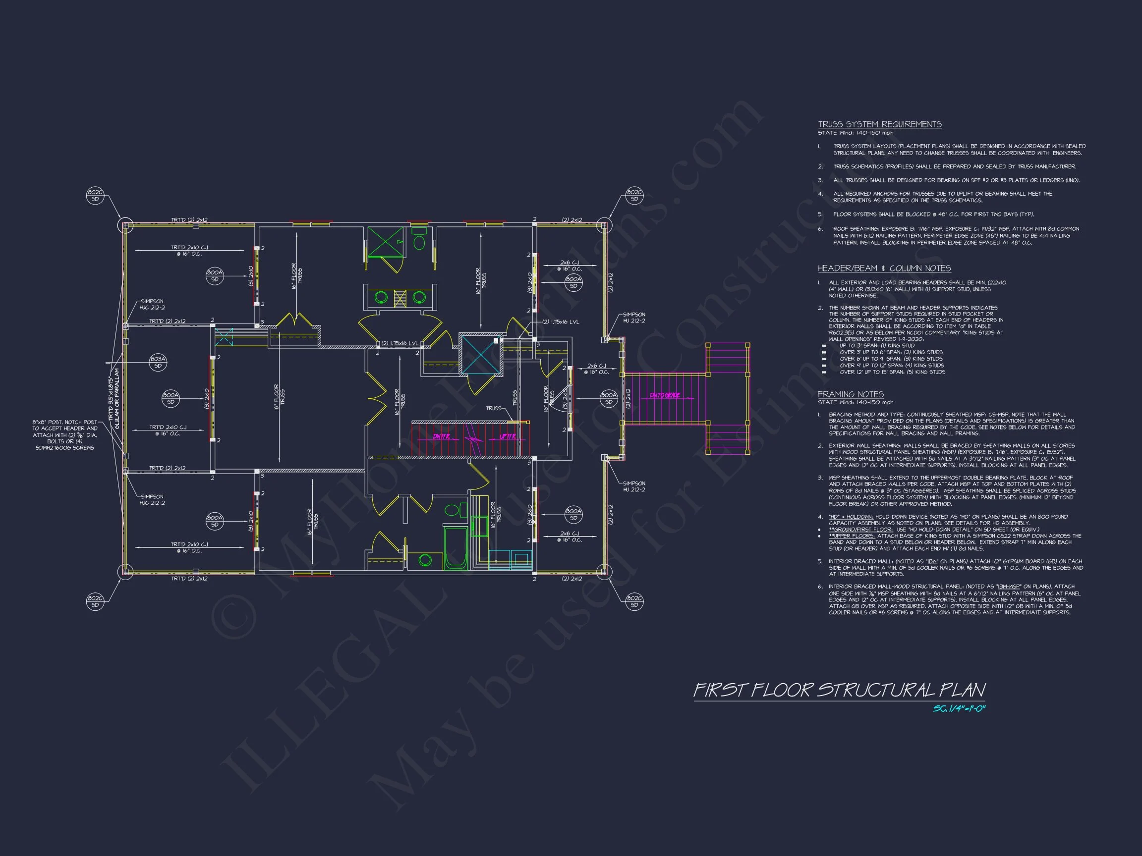 Stunning 2-Story house Plan with Coastal Designs & Blueprint