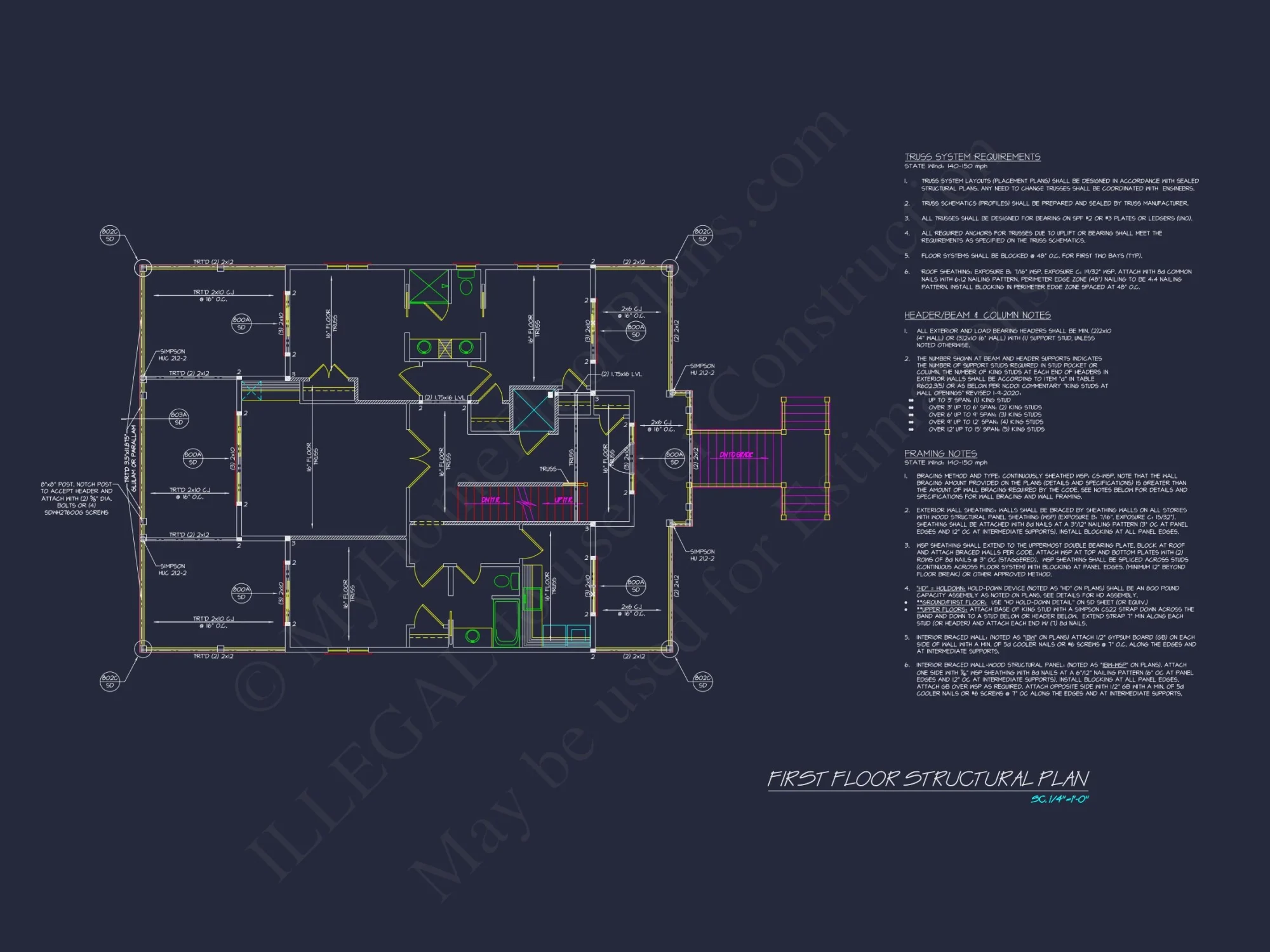 Stunning 2-Story house Plan with Coastal Designs & Blueprint