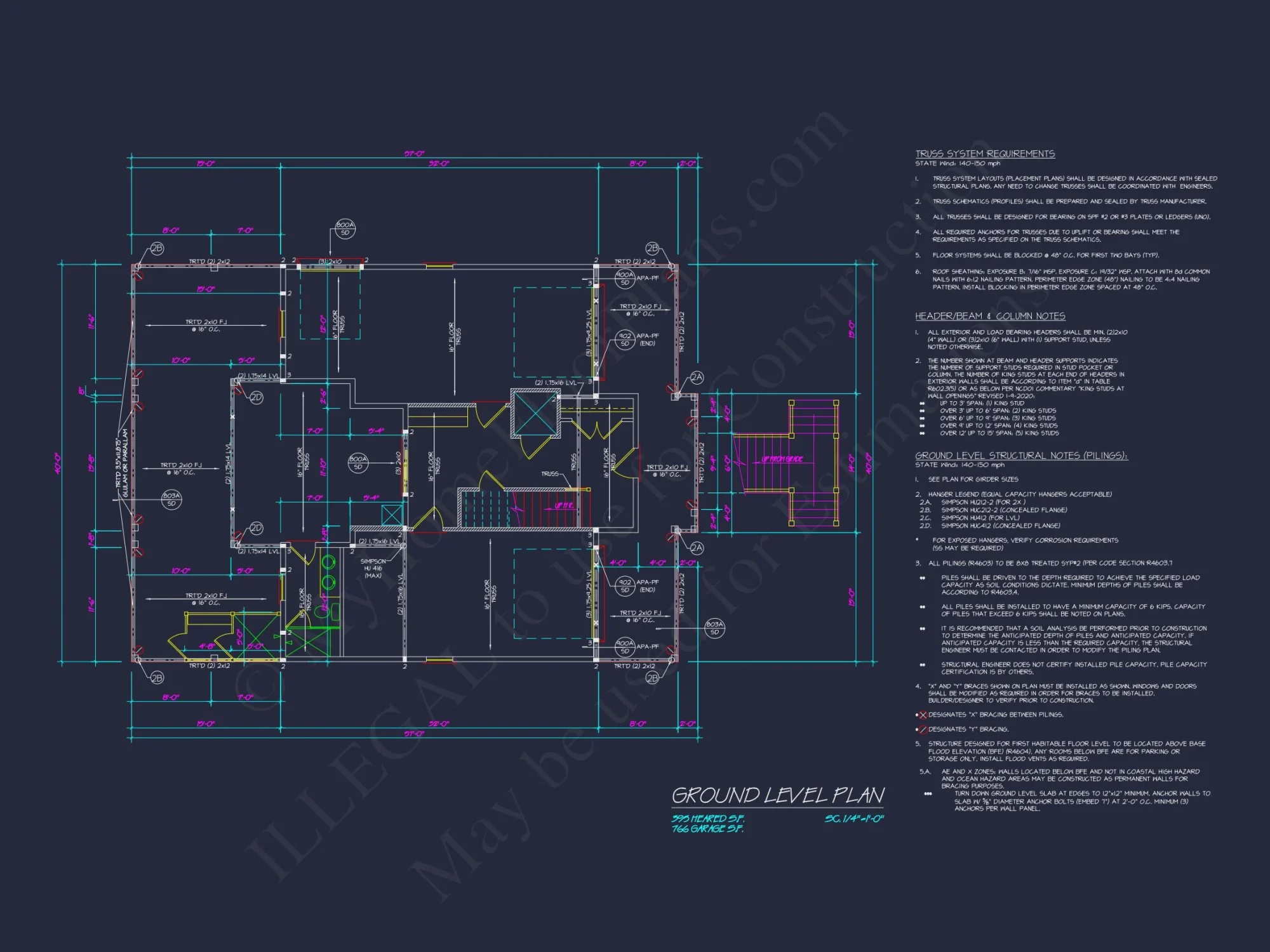Stunning 2-Story house Plan with Coastal Designs & Blueprint