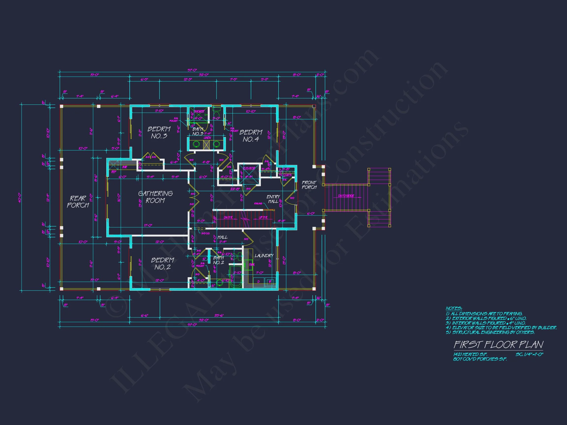 Stunning 2-Story house Plan with Coastal Designs & Blueprint