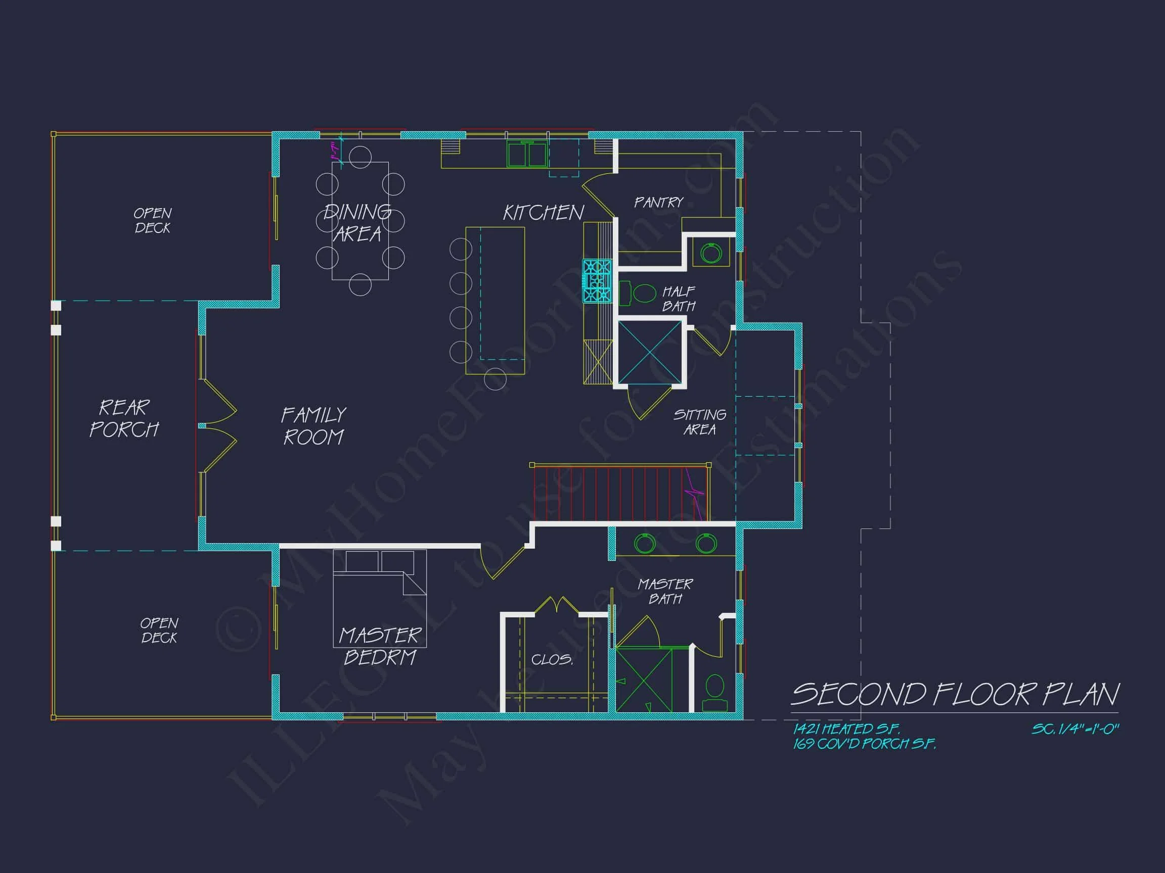 Stunning 2-Story house Plan with Coastal Designs & Blueprint
