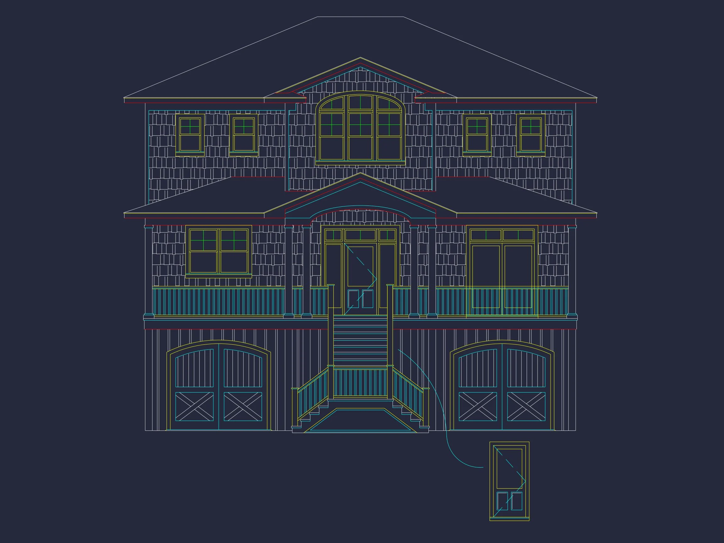 Stunning 2-Story house Plan with Coastal Designs & Blueprint