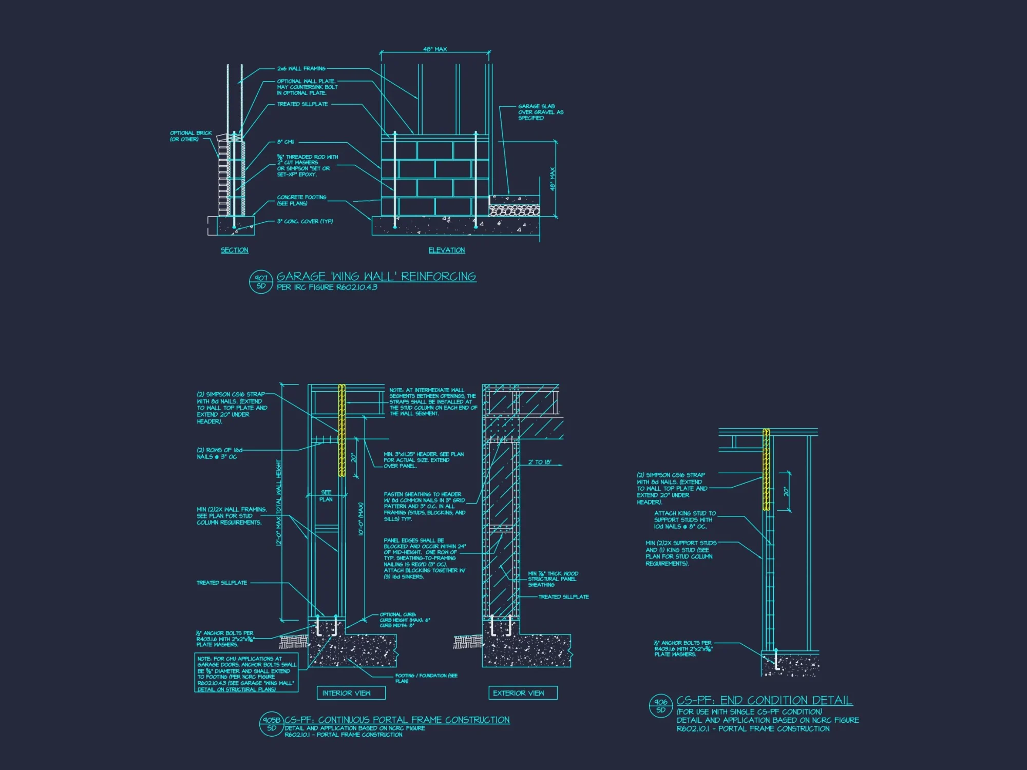 Spacious Craftsman house Floor Plan with CAD Architecture