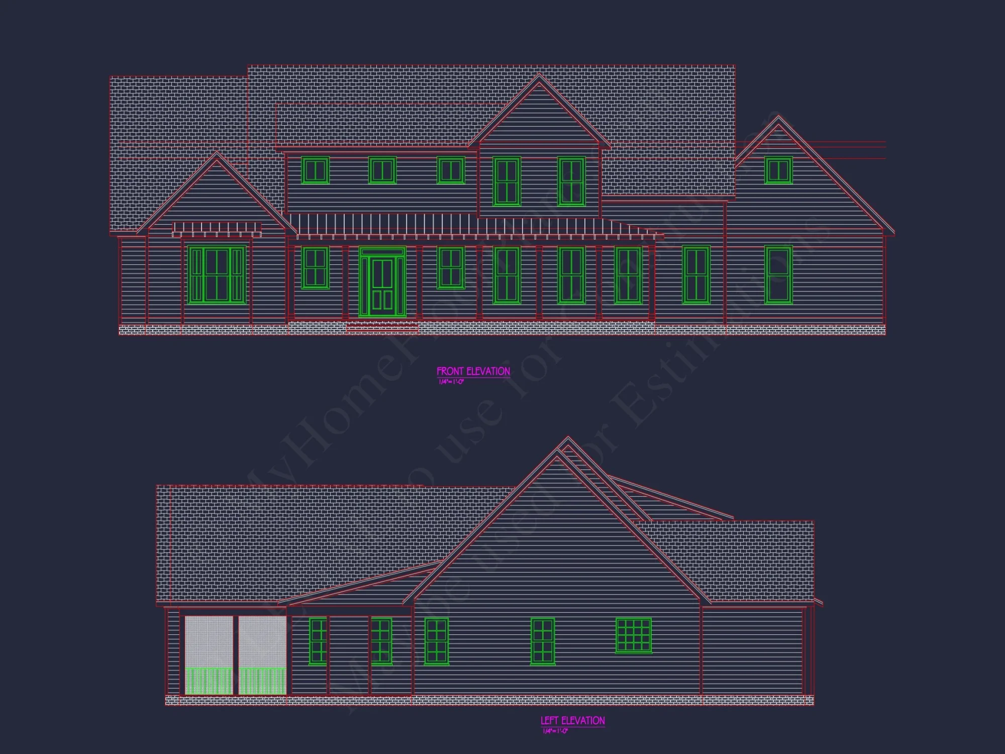 Elegant house Floor Plan with CAD Designs and Modern Architecture