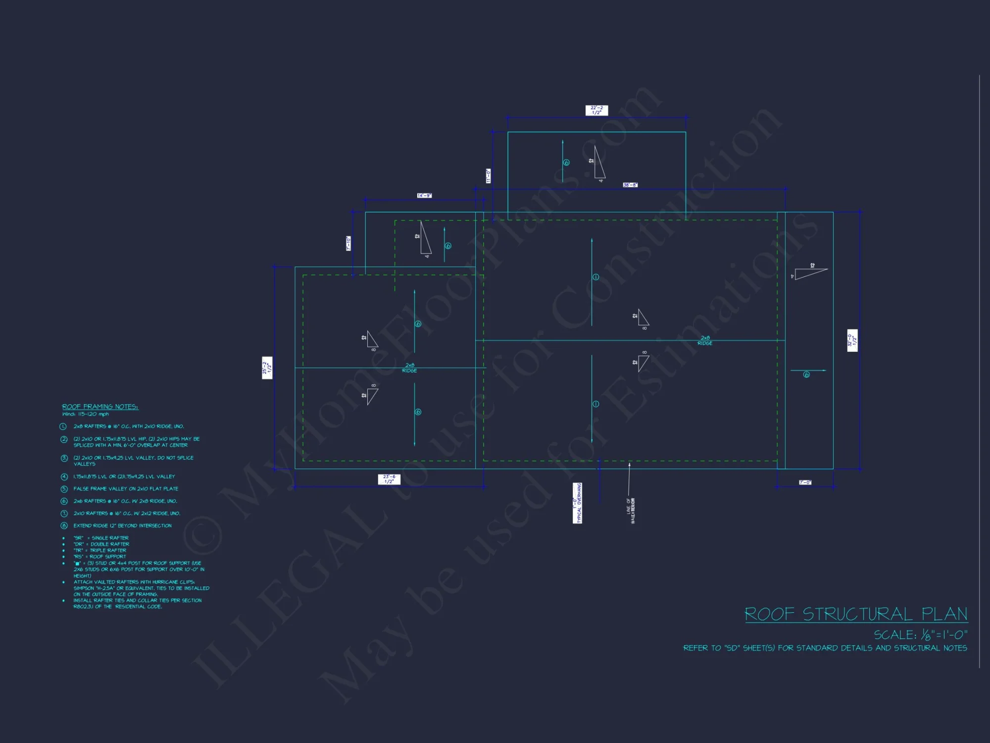 Modern house Floor Plan with Detailed CAD Architecture Designs