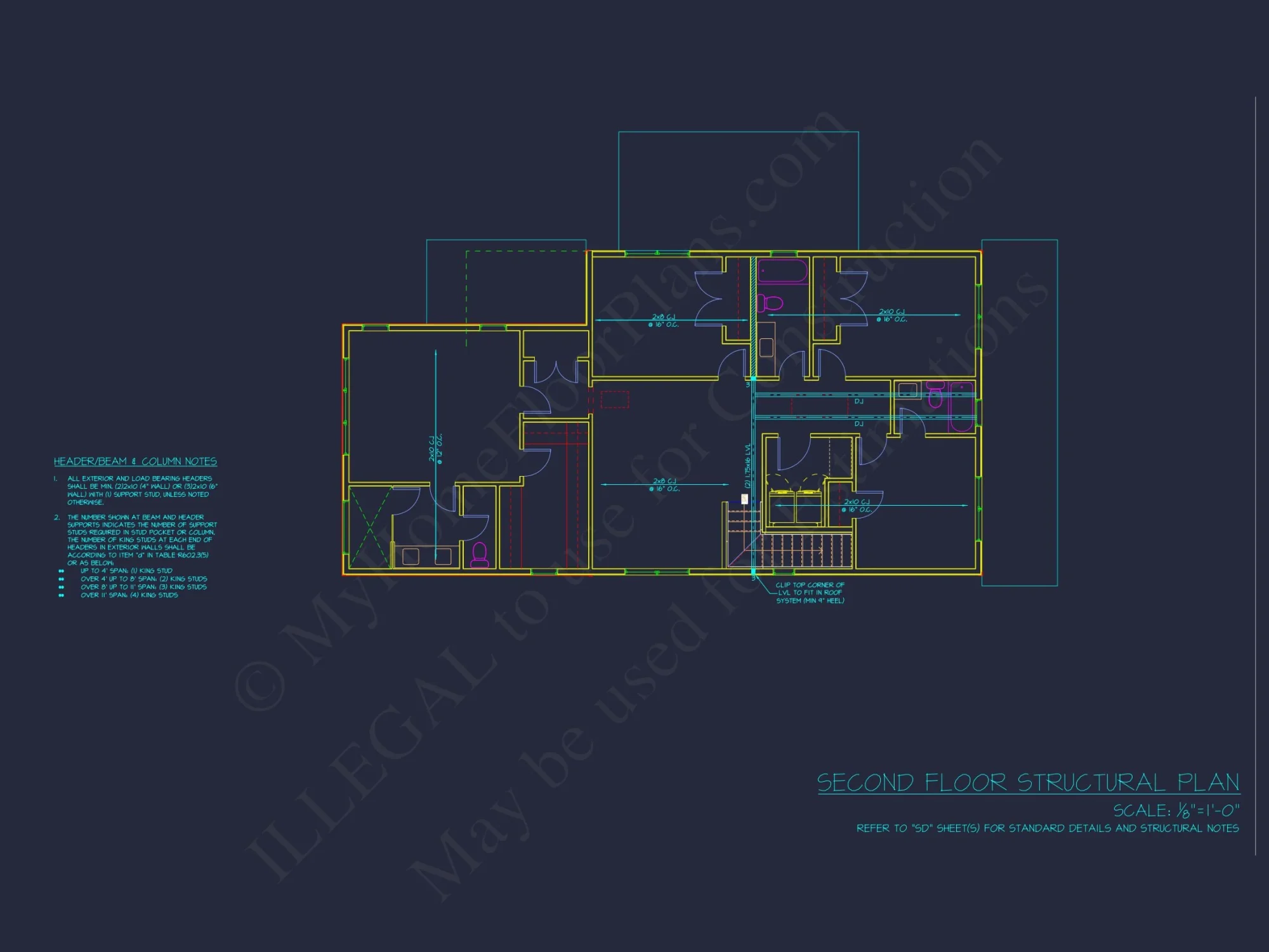 Modern house Floor Plan with Detailed CAD Architecture Designs