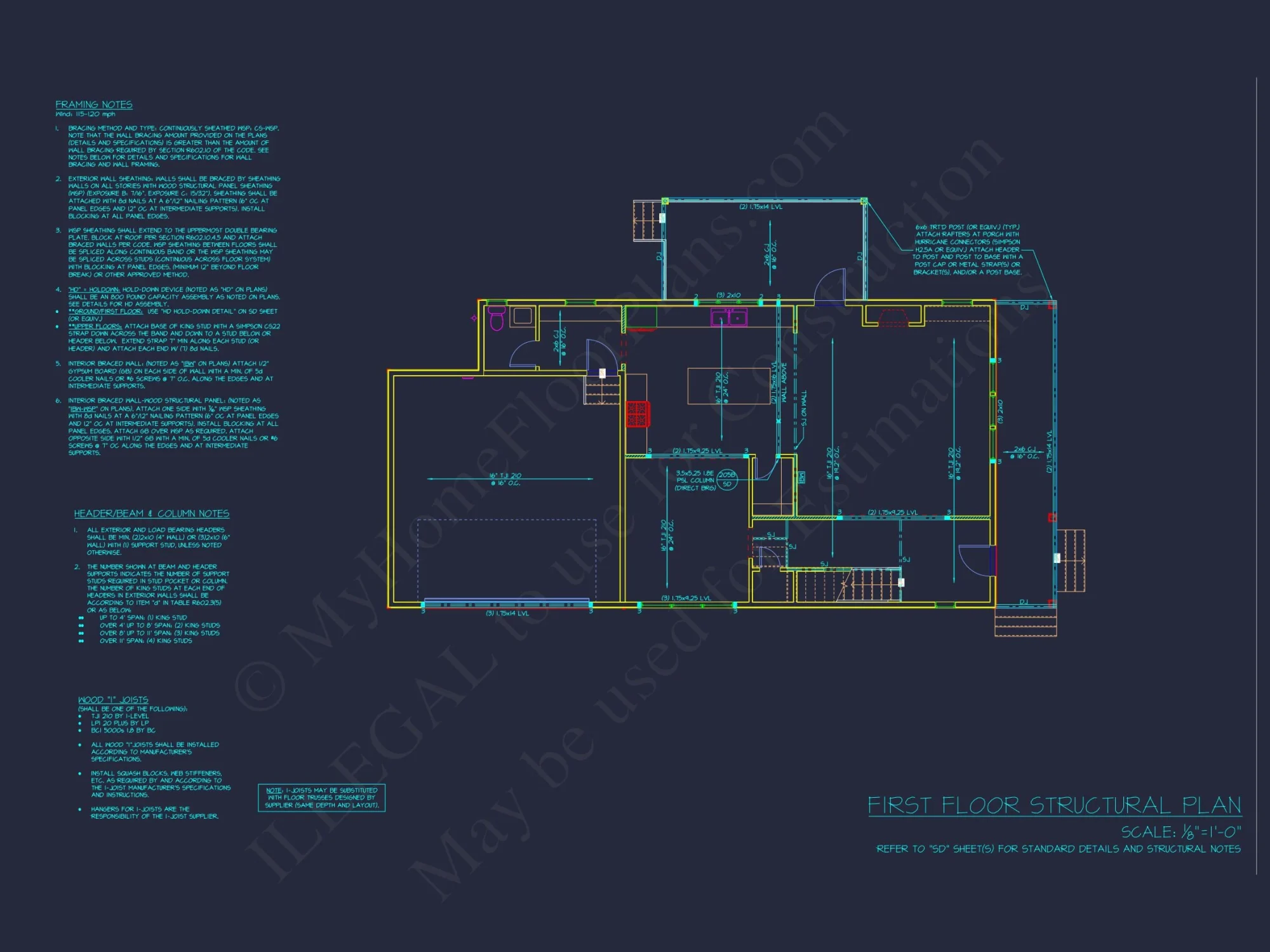 Modern house Floor Plan with Detailed CAD Architecture Designs