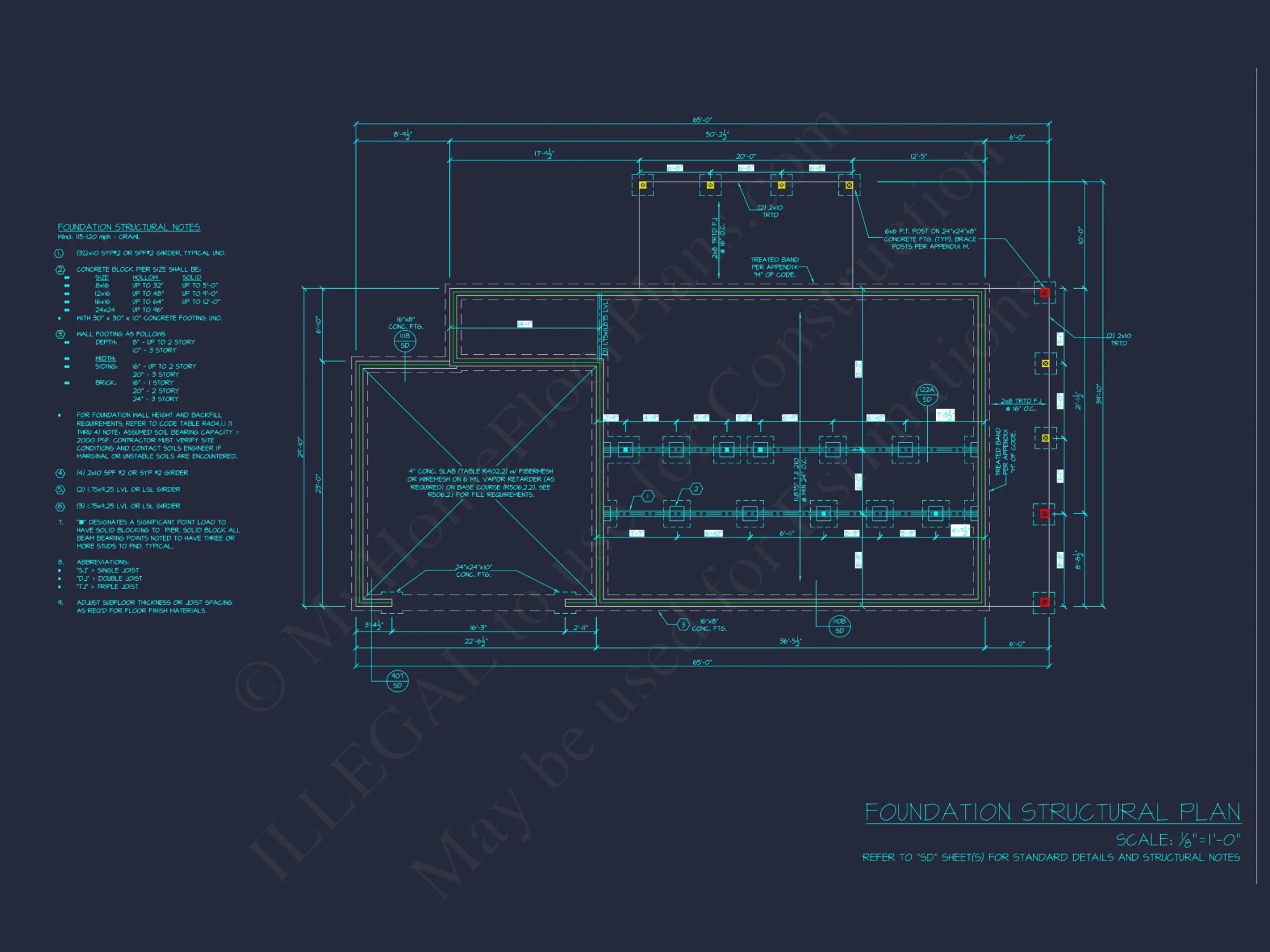 Modern house Floor Plan with Detailed CAD Architecture Designs