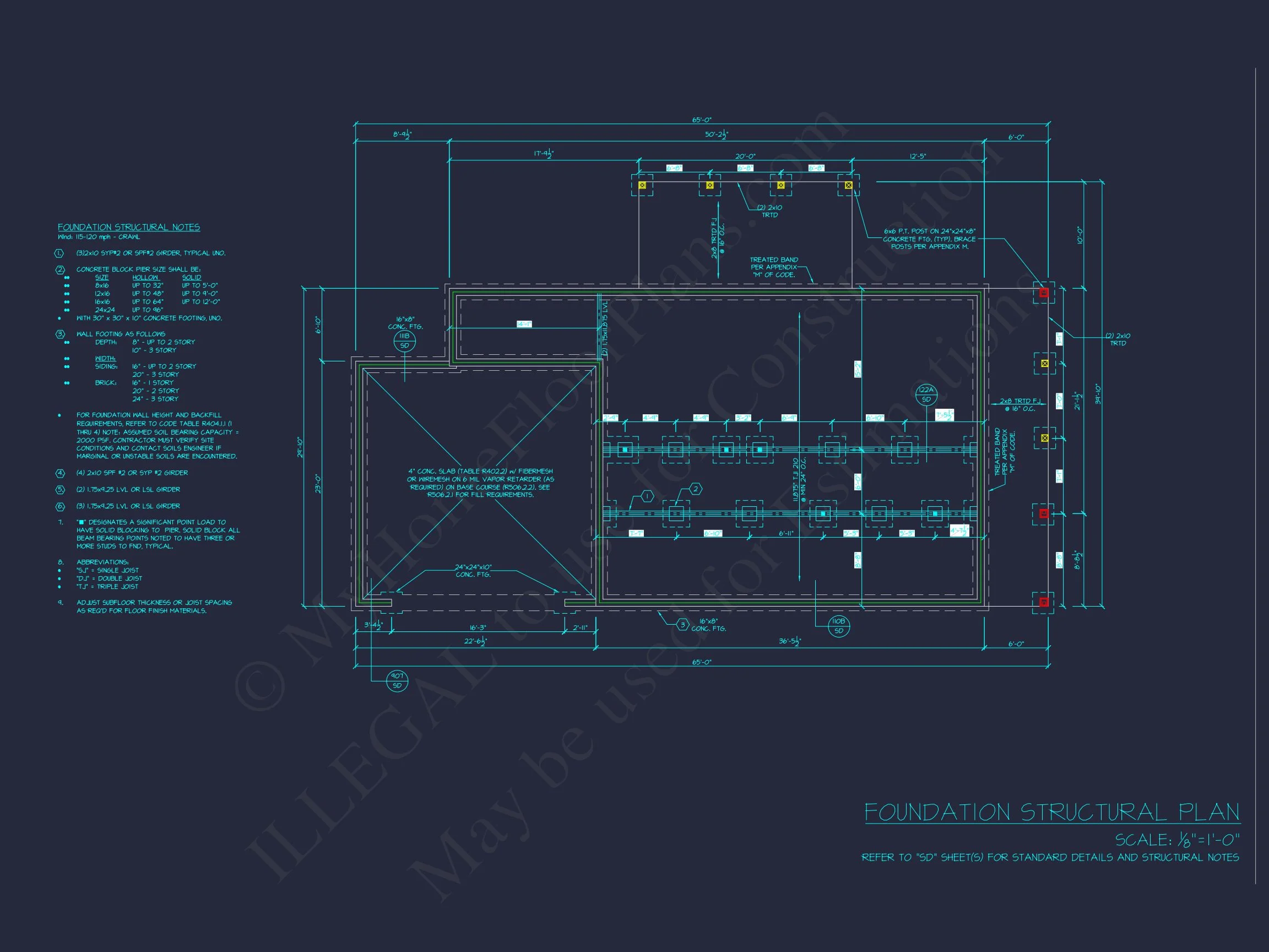 Modern house Floor Plan with Detailed CAD Architecture Designs