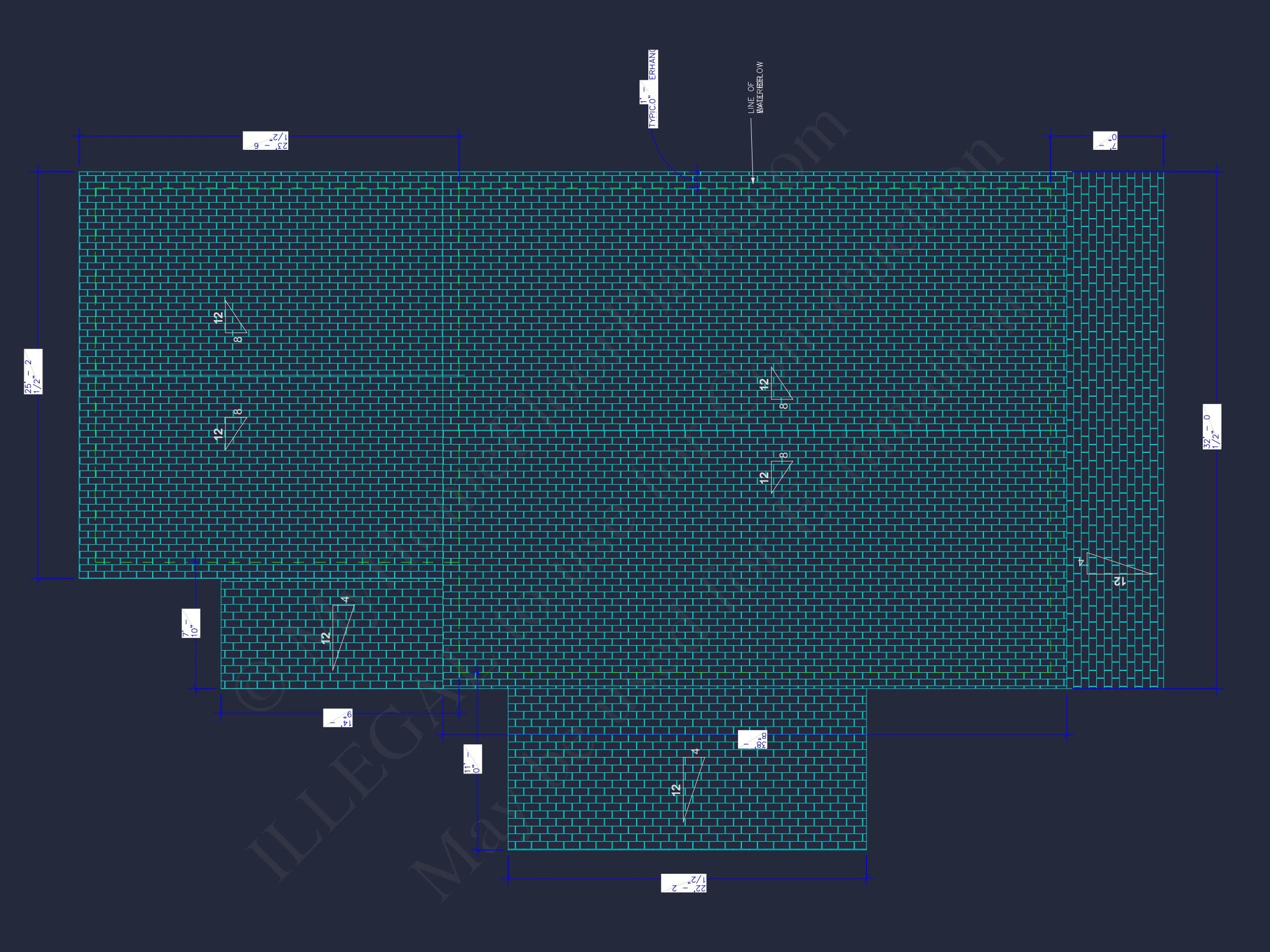 Modern house Floor Plan with Detailed CAD Architecture Designs