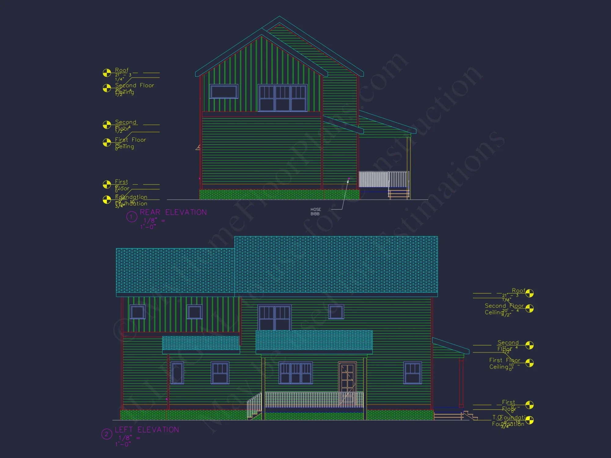 Modern house Floor Plan with Detailed CAD Architecture Designs