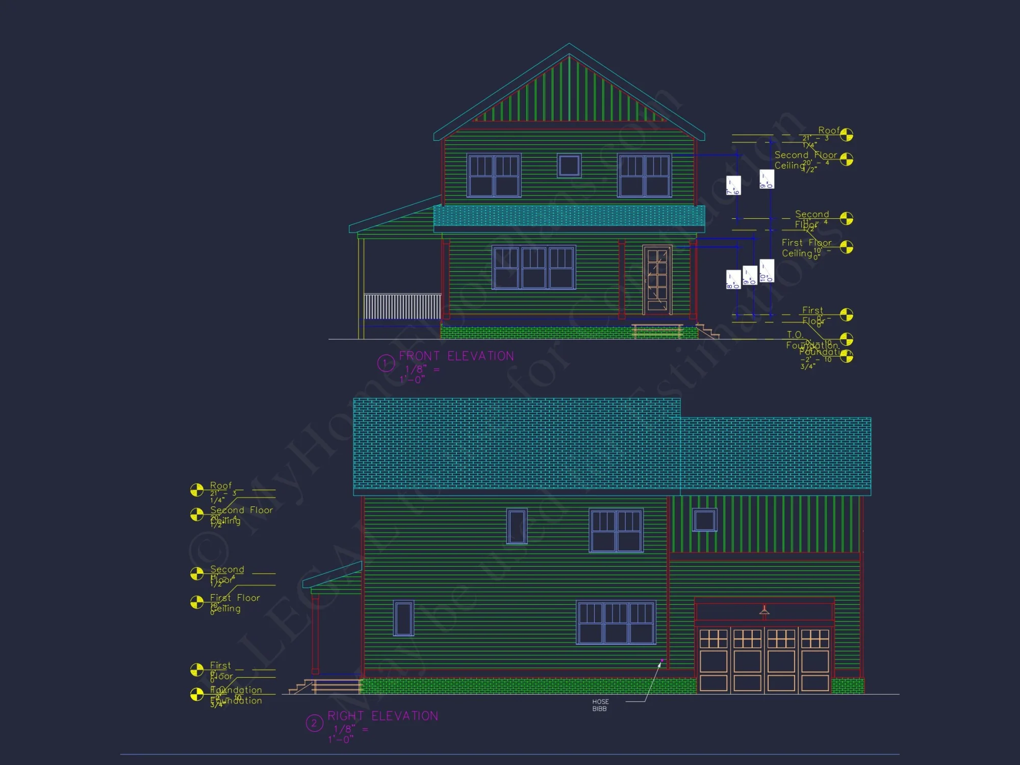 Modern house Floor Plan with Detailed CAD Architecture Designs