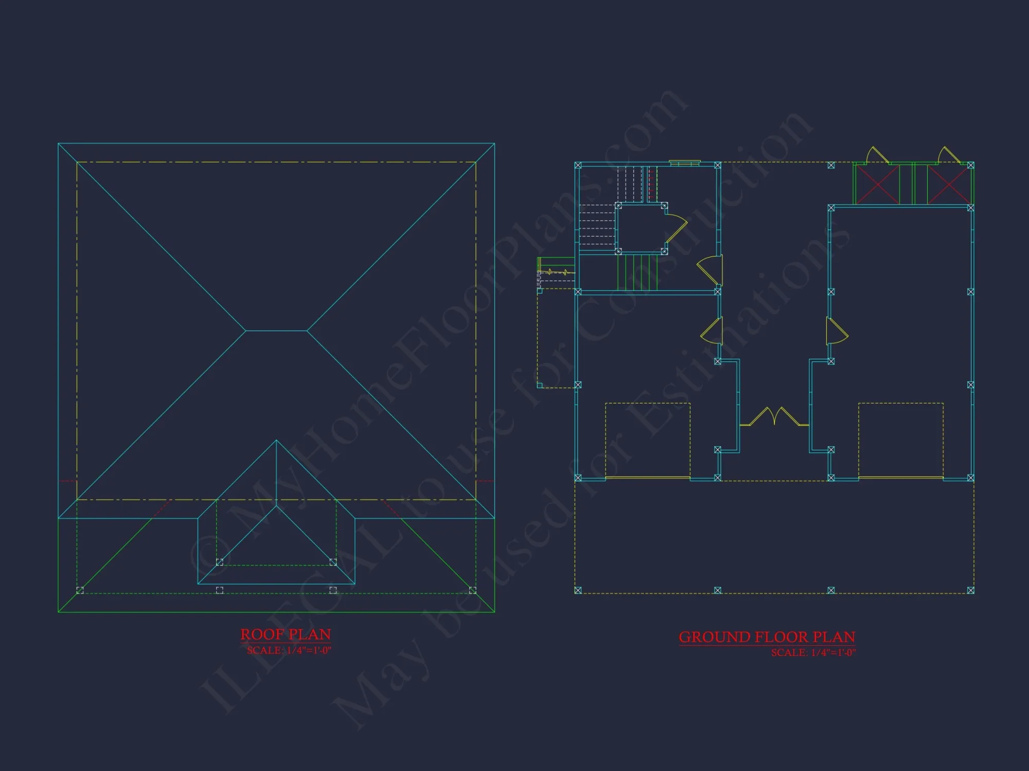 Beautiful house Plan with 2-Story Architectural Designs