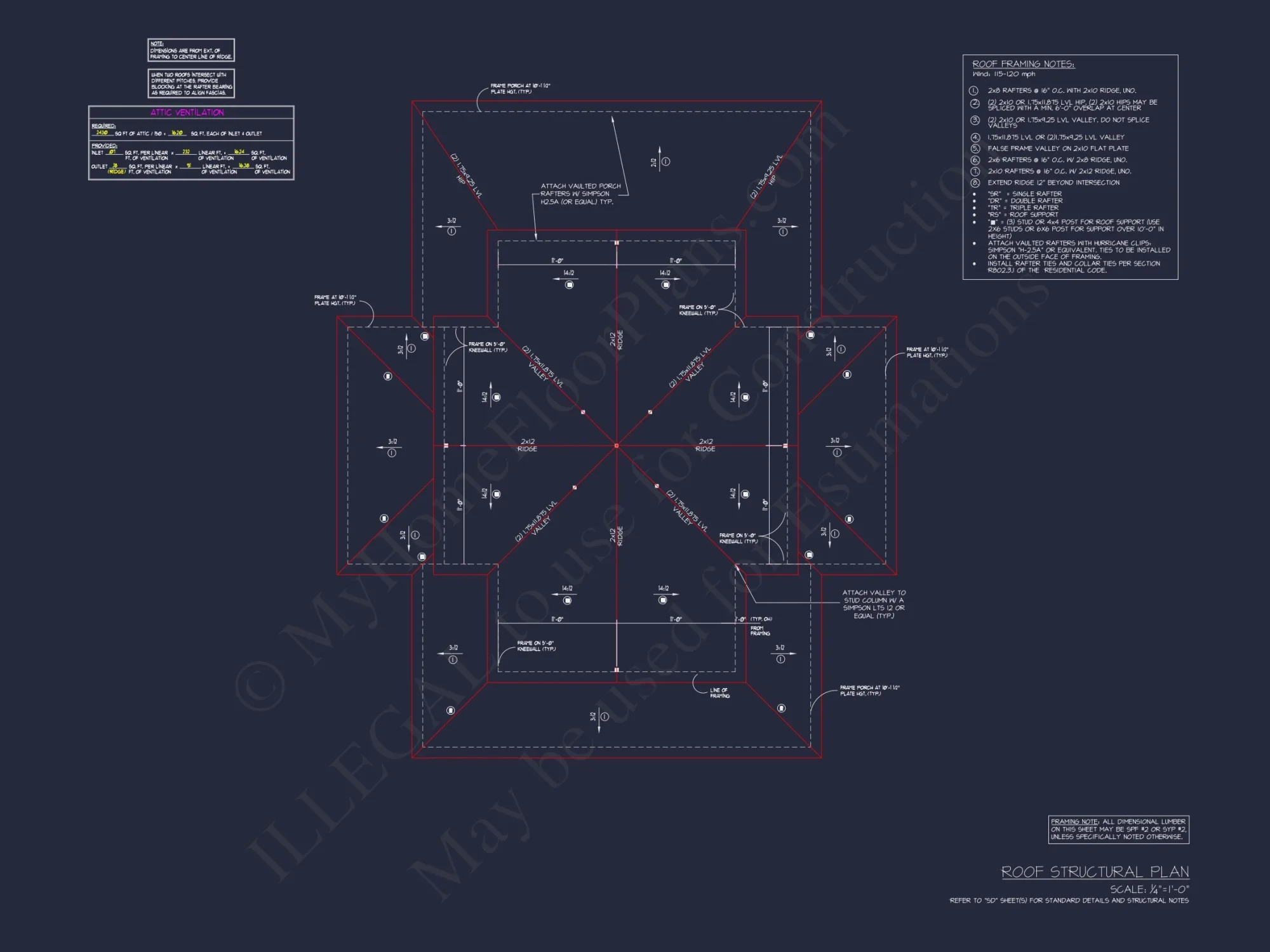 Two-Story house Plan with 4 Bedrooms and Open Floor Design