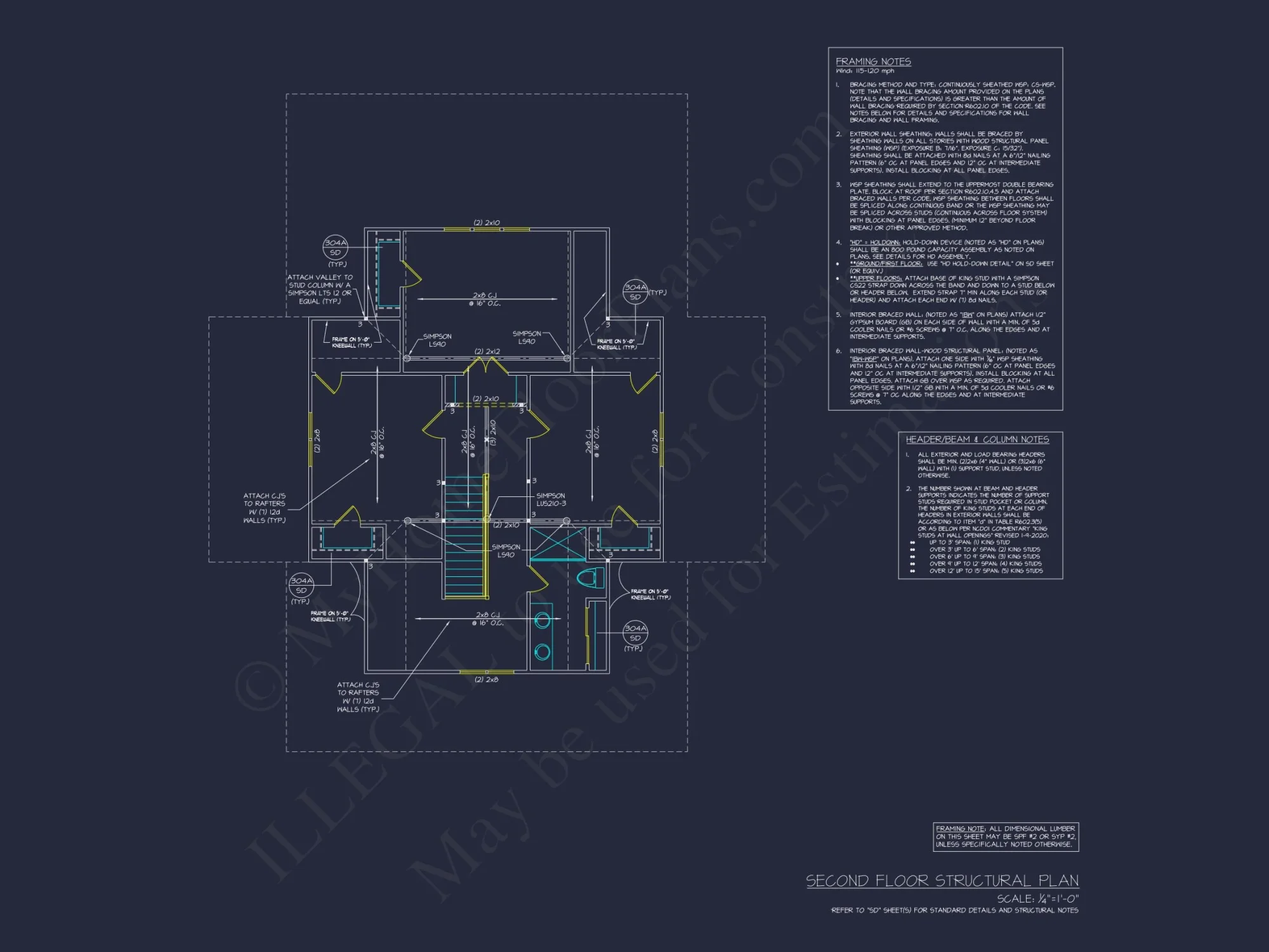 Two-Story house Plan with 4 Bedrooms and Open Floor Design
