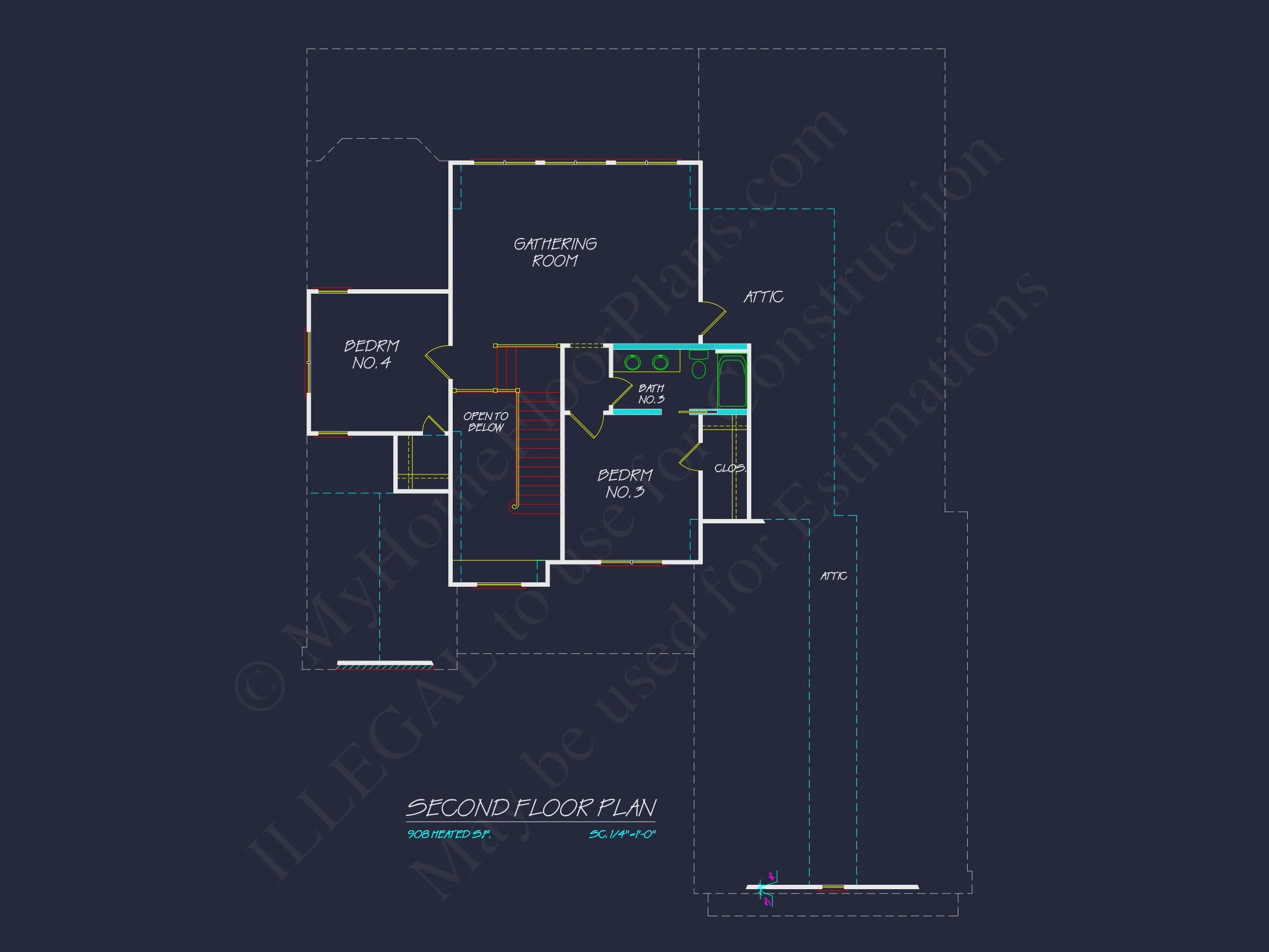 20-1857 HOUSE PLAN - Craftsman House Plan with Detailed CAD Blueprint and Open Design 6 Craftsman house Plan with Detailed CAD Blueprint and Open Design