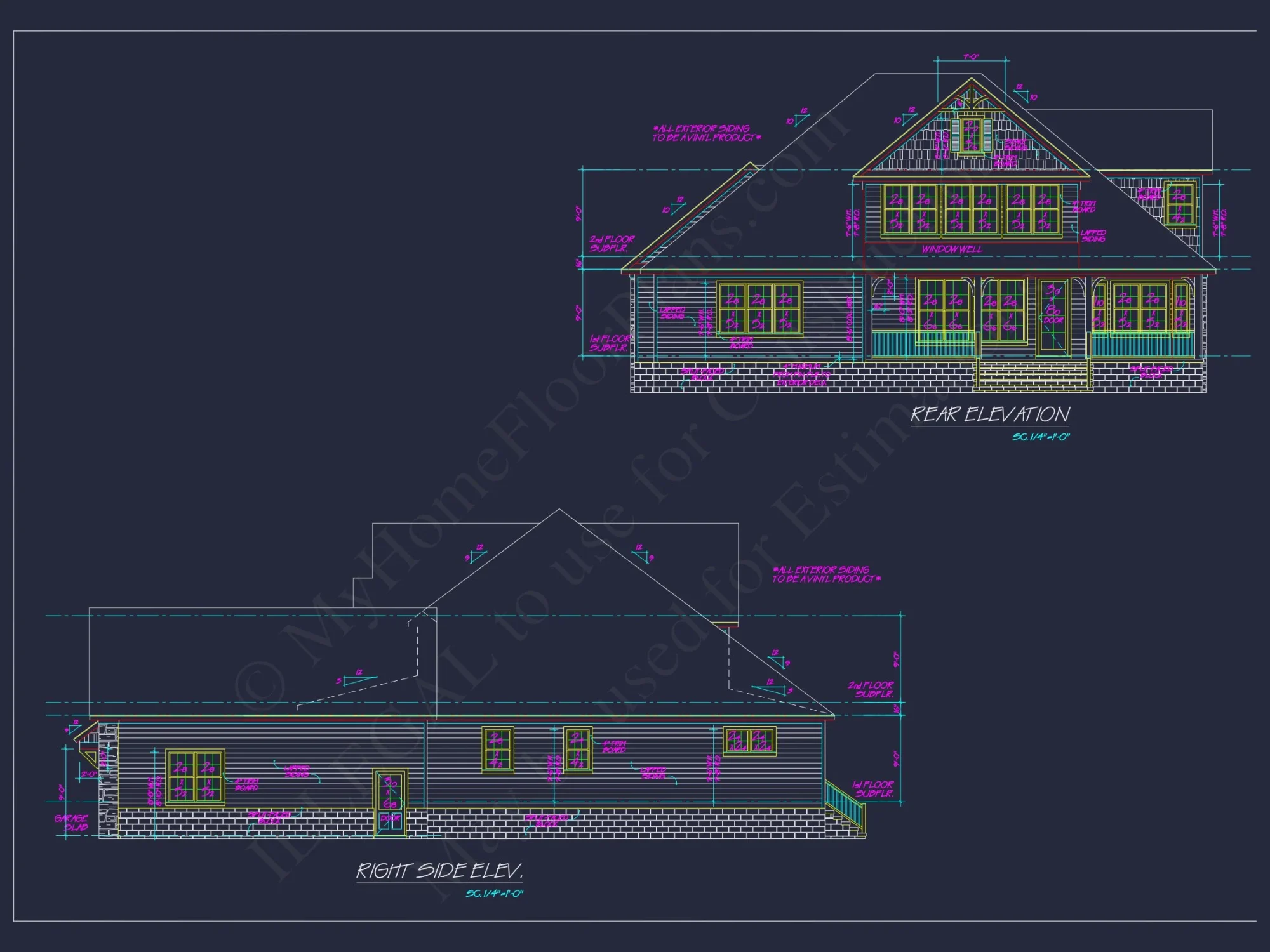 Craftsman house Plan with Detailed CAD Blueprint and Open Design