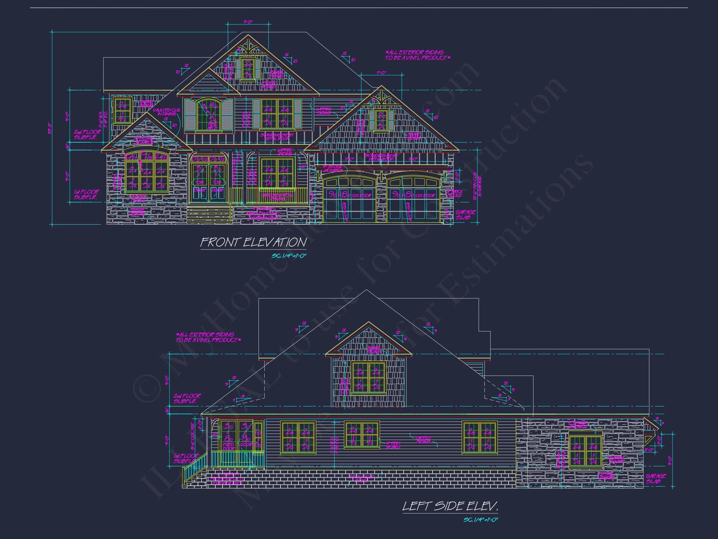 20-1857 HOUSE PLAN - Craftsman House Plan with Detailed CAD Blueprint and Open Design 2 Craftsman house Plan with Detailed CAD Blueprint and Open Design